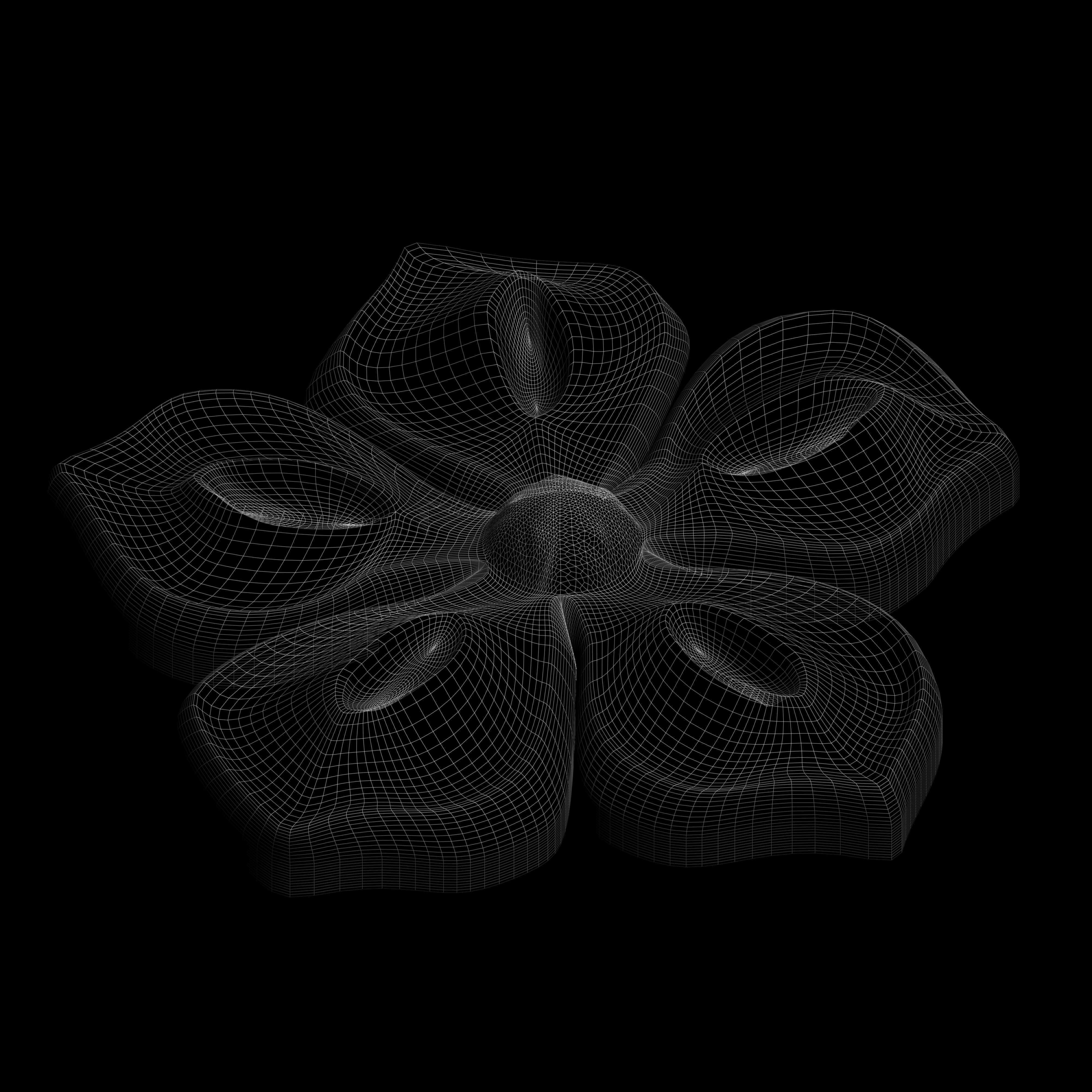 3D stl model of a flower for CNC router Free 3D print model_4