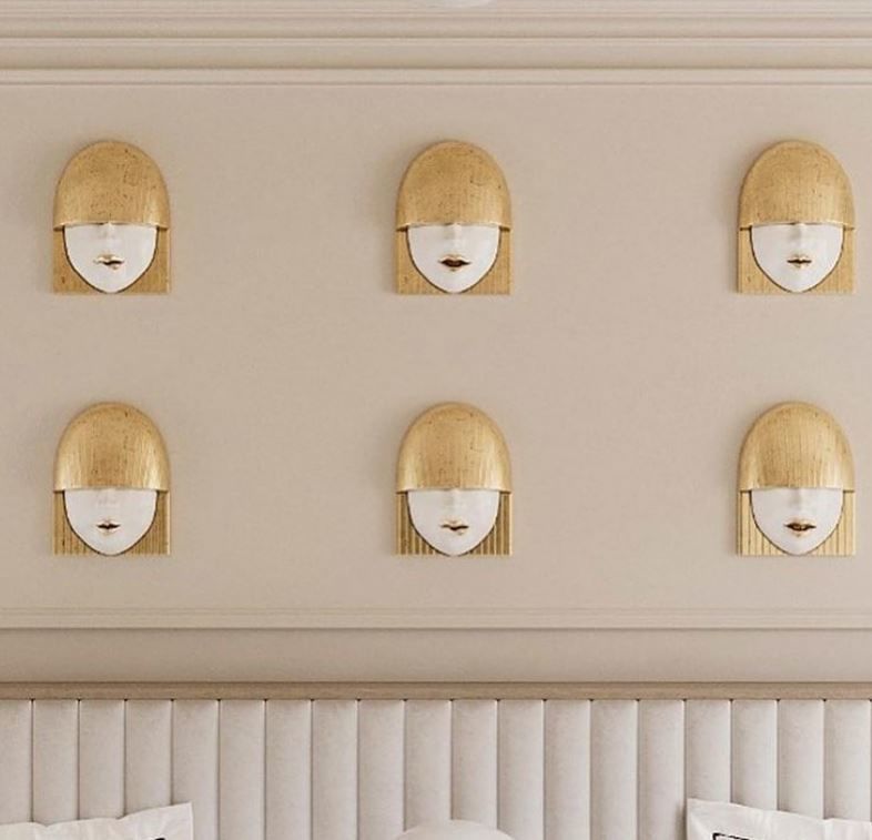 Girl Face Mask Wall-Mounted - decor 3D Model Collection_2
