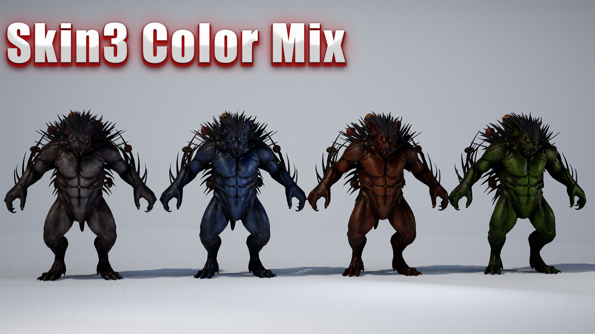 MutantHedgehog Low-poly 3D model_25