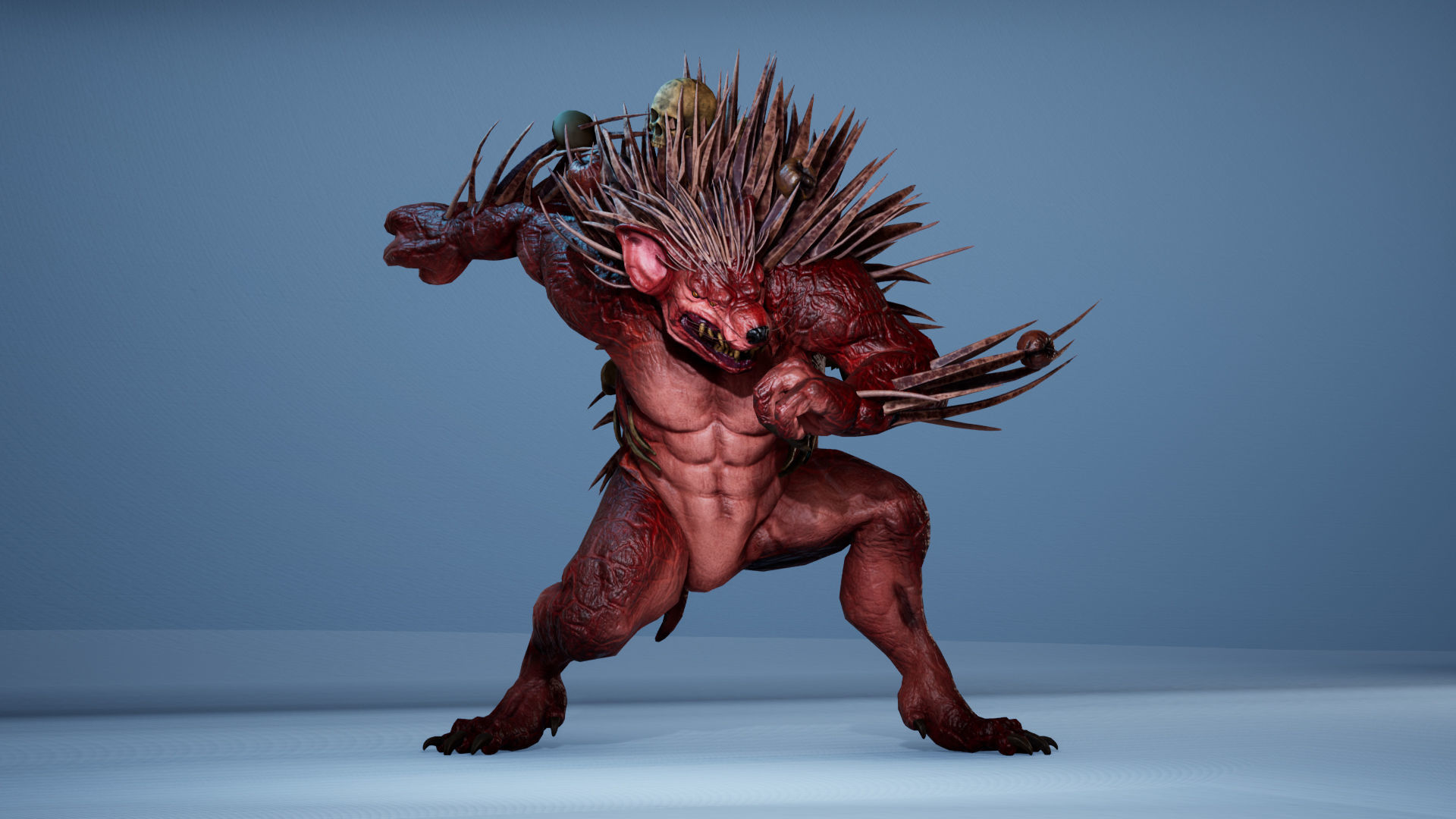 MutantHedgehog Low-poly 3D model_15