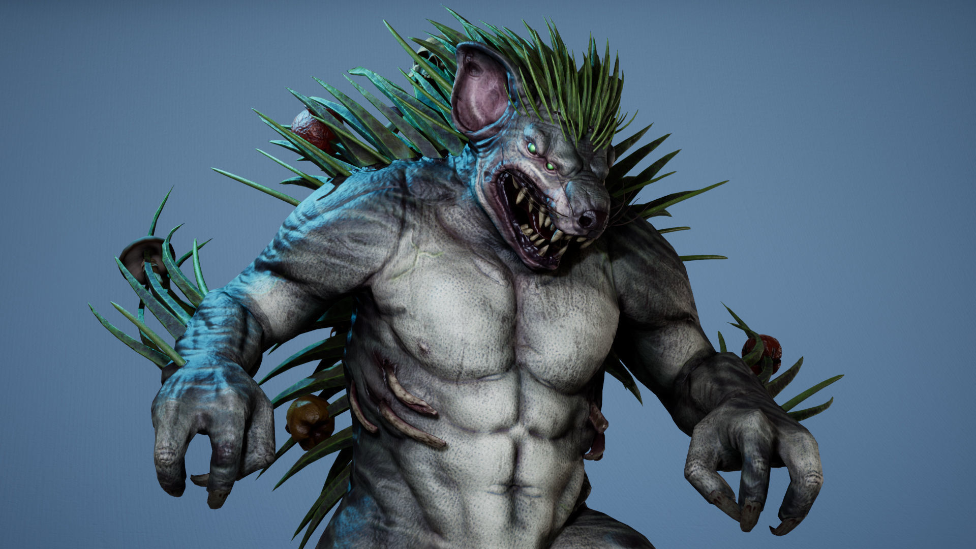 MutantHedgehog Low-poly 3D model_20