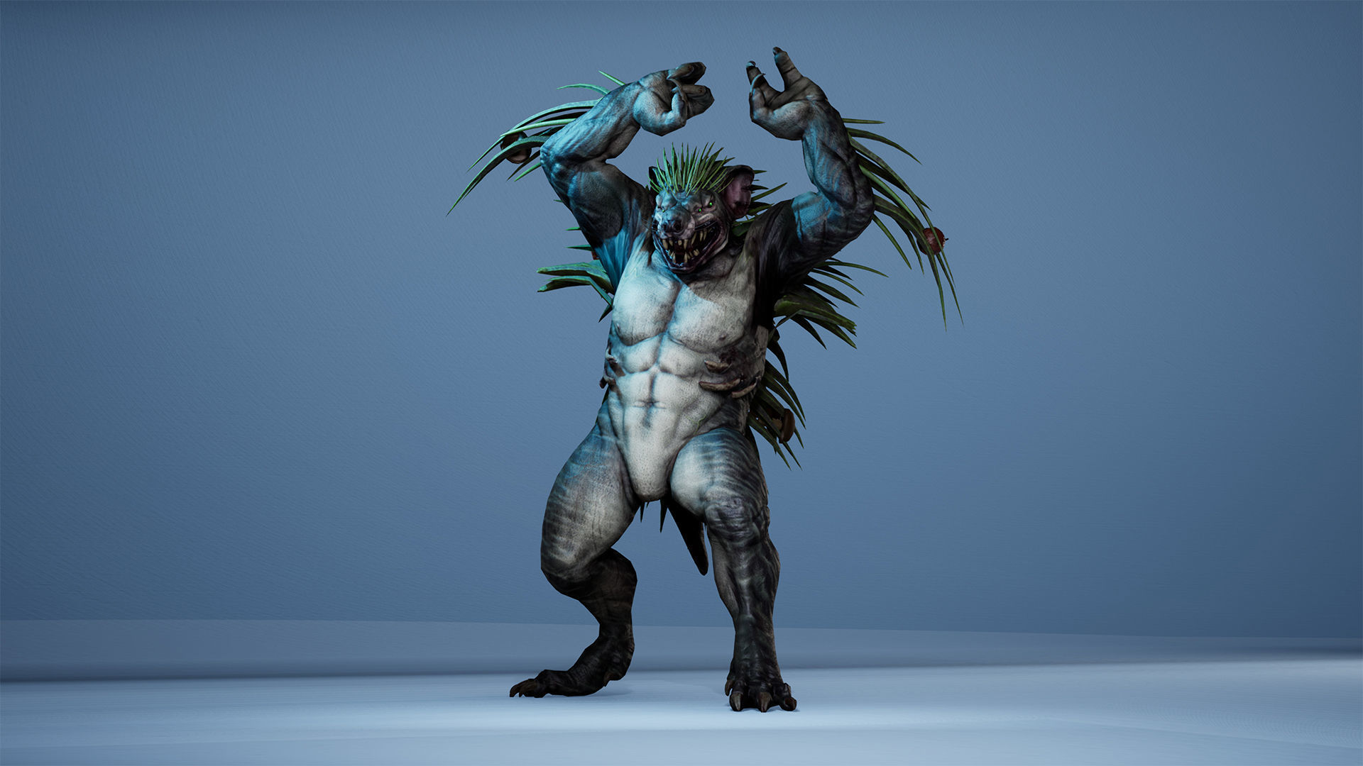 MutantHedgehog Low-poly 3D model_9