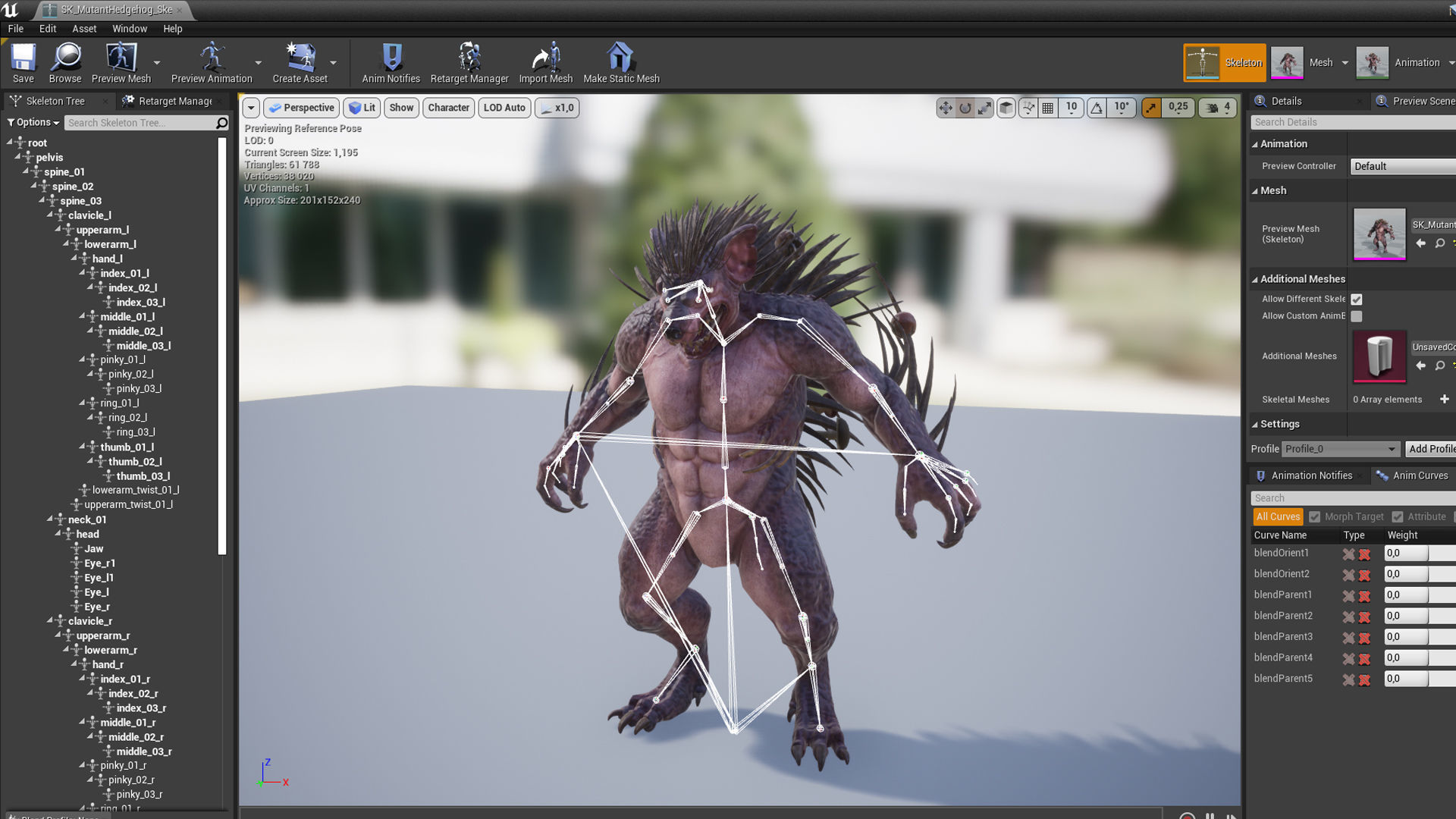 MutantHedgehog Low-poly 3D model_29