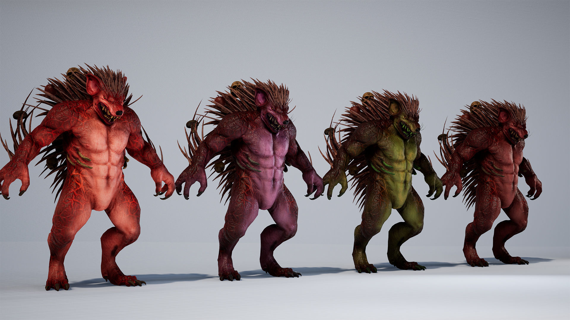 MutantHedgehog Low-poly 3D model_28