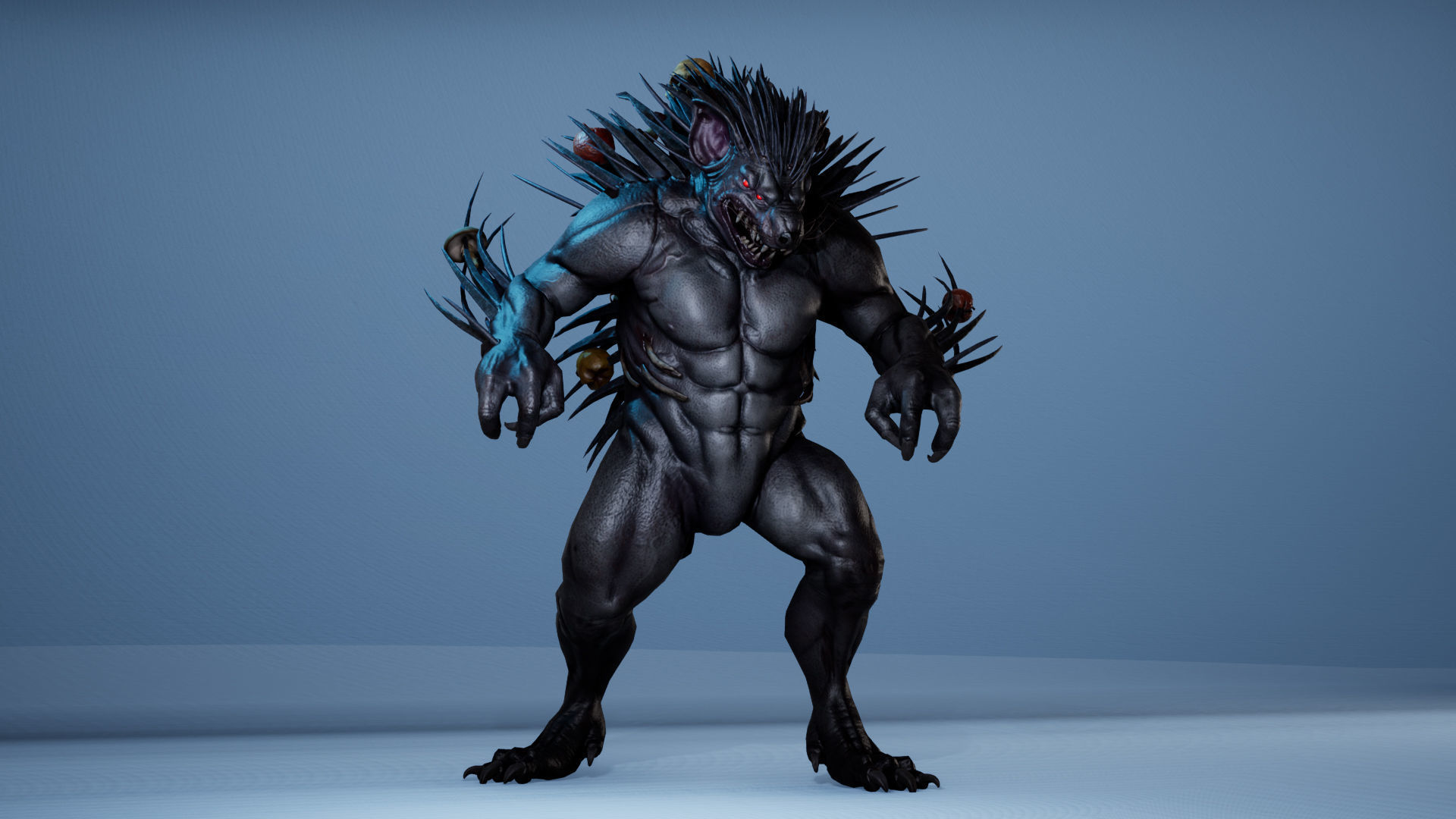 MutantHedgehog Low-poly 3D model_18