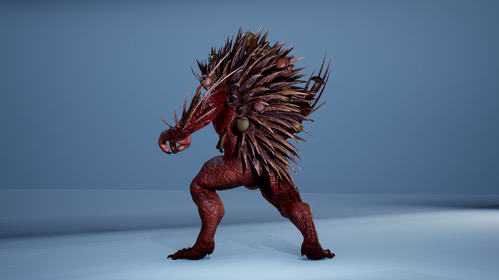 MutantHedgehog Low-poly 3D model_16