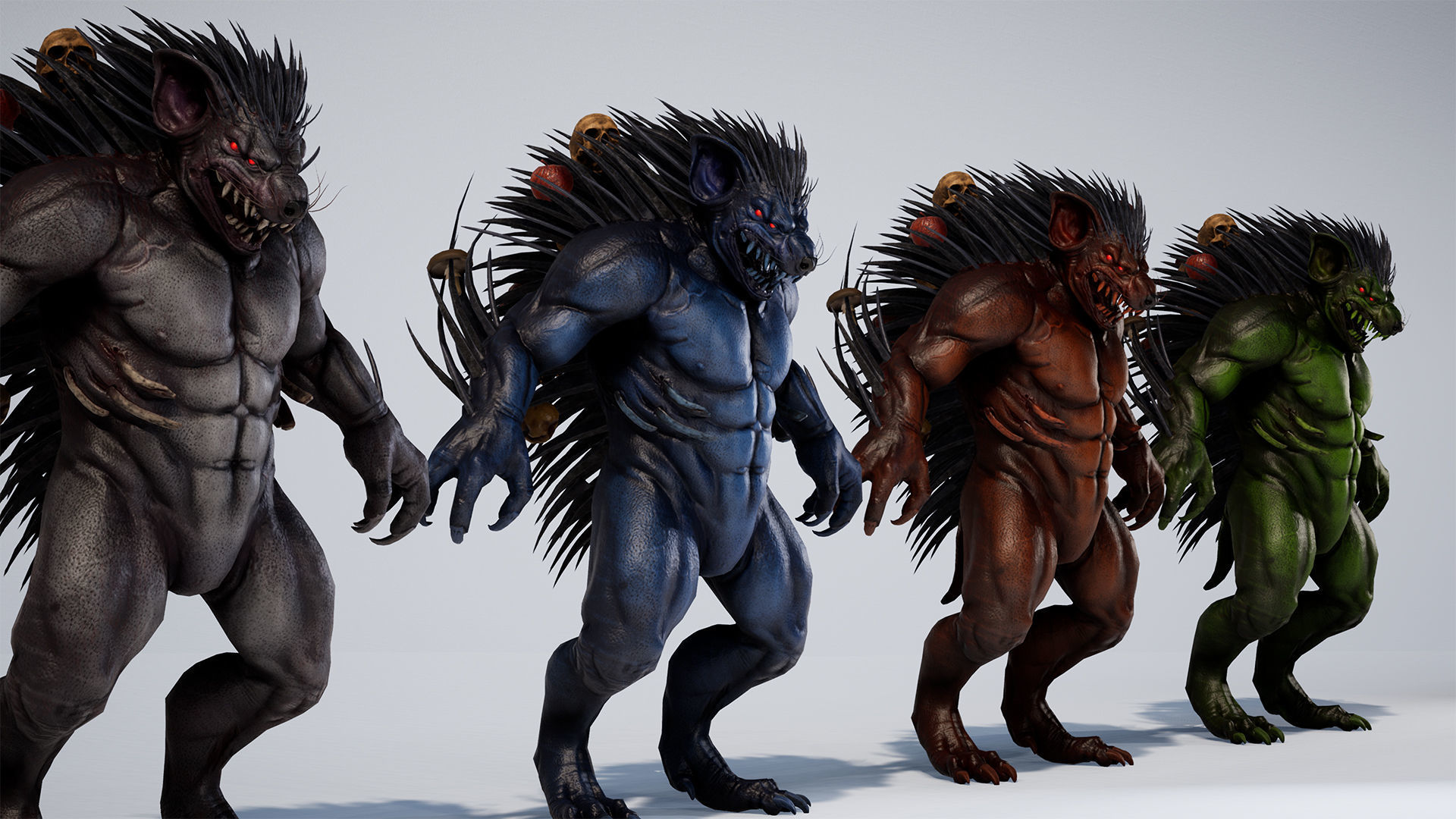 MutantHedgehog Low-poly 3D model_26