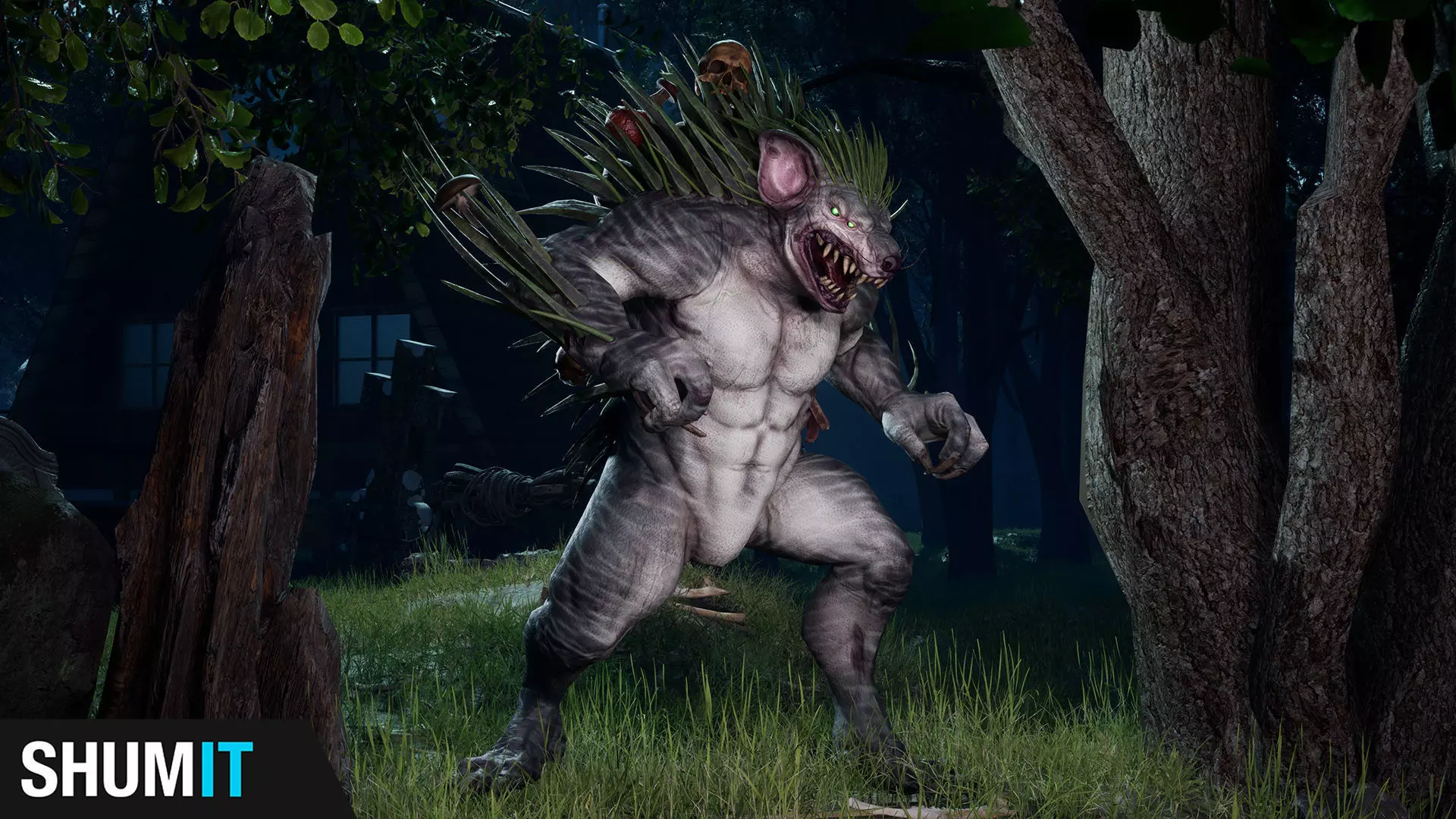 MutantHedgehog Low-poly 3D model_0