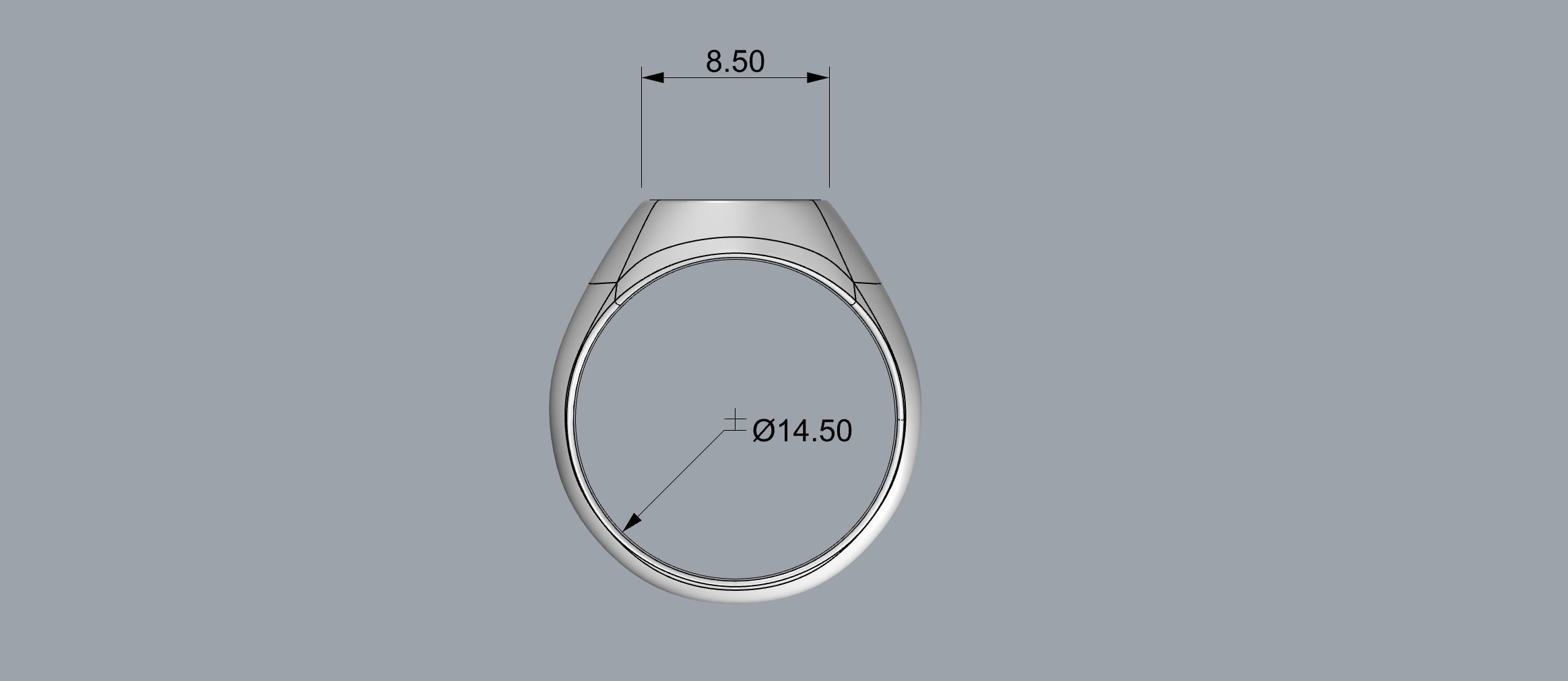 Signet Ring Free 3D print model_4