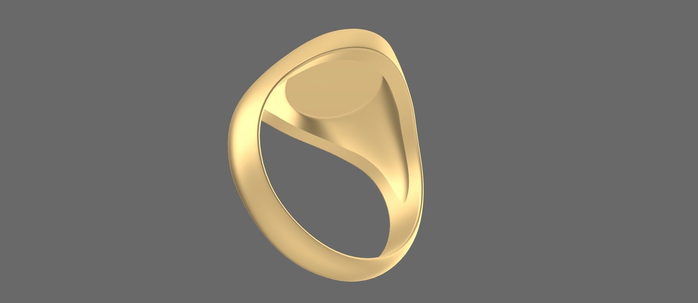 Signet Ring Free 3D print model_3