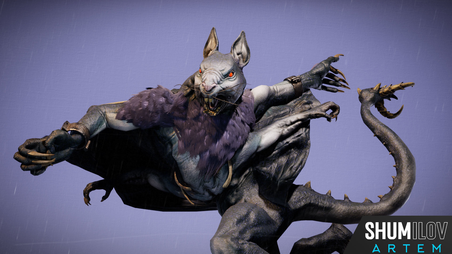 MutantSquirrel Low-poly 3D model_5