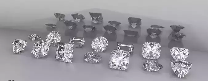 Various Types Collection of Gems Stones Diamonds Jewelry 