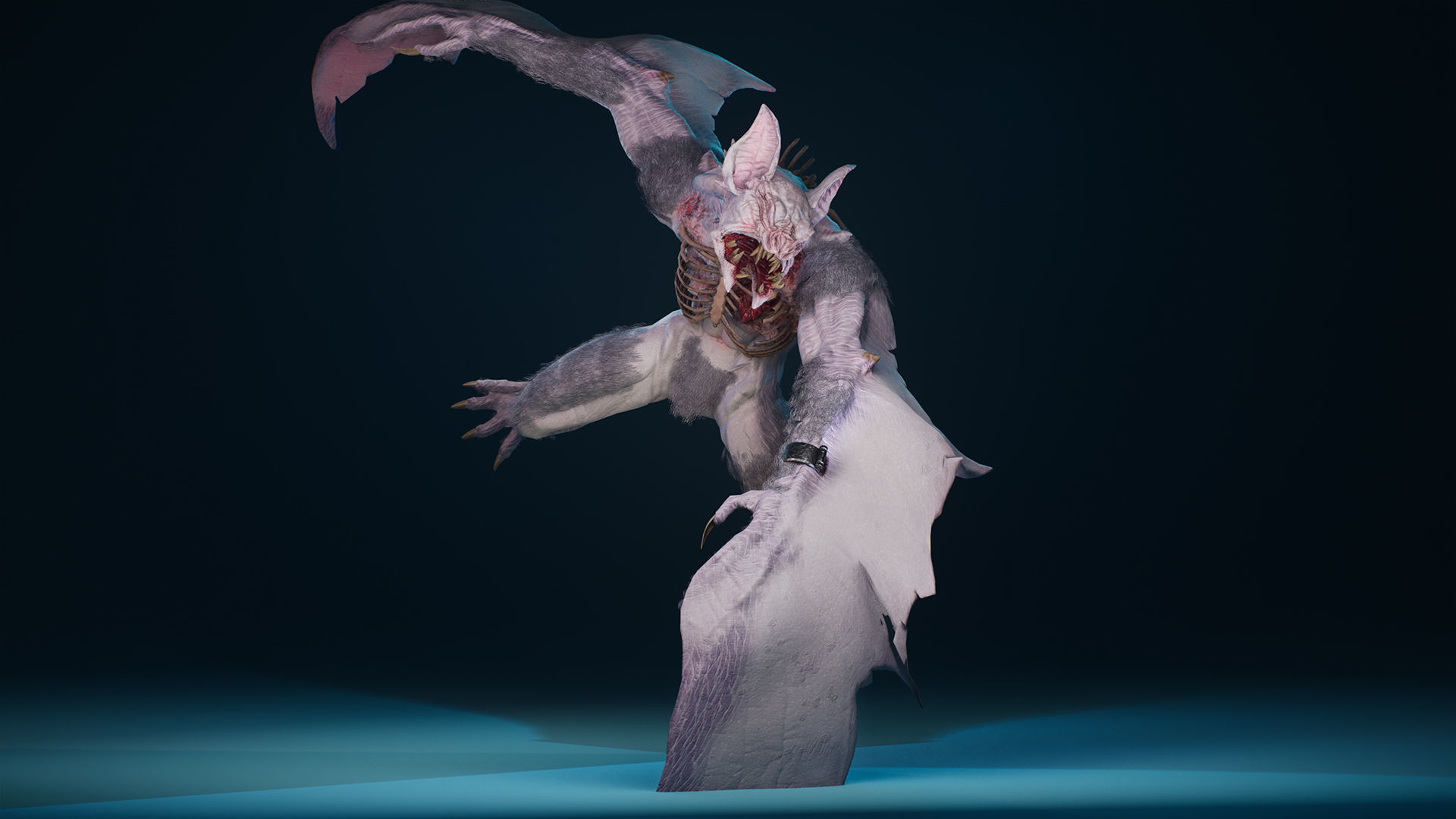 MutantBat Low-poly 3D model_13