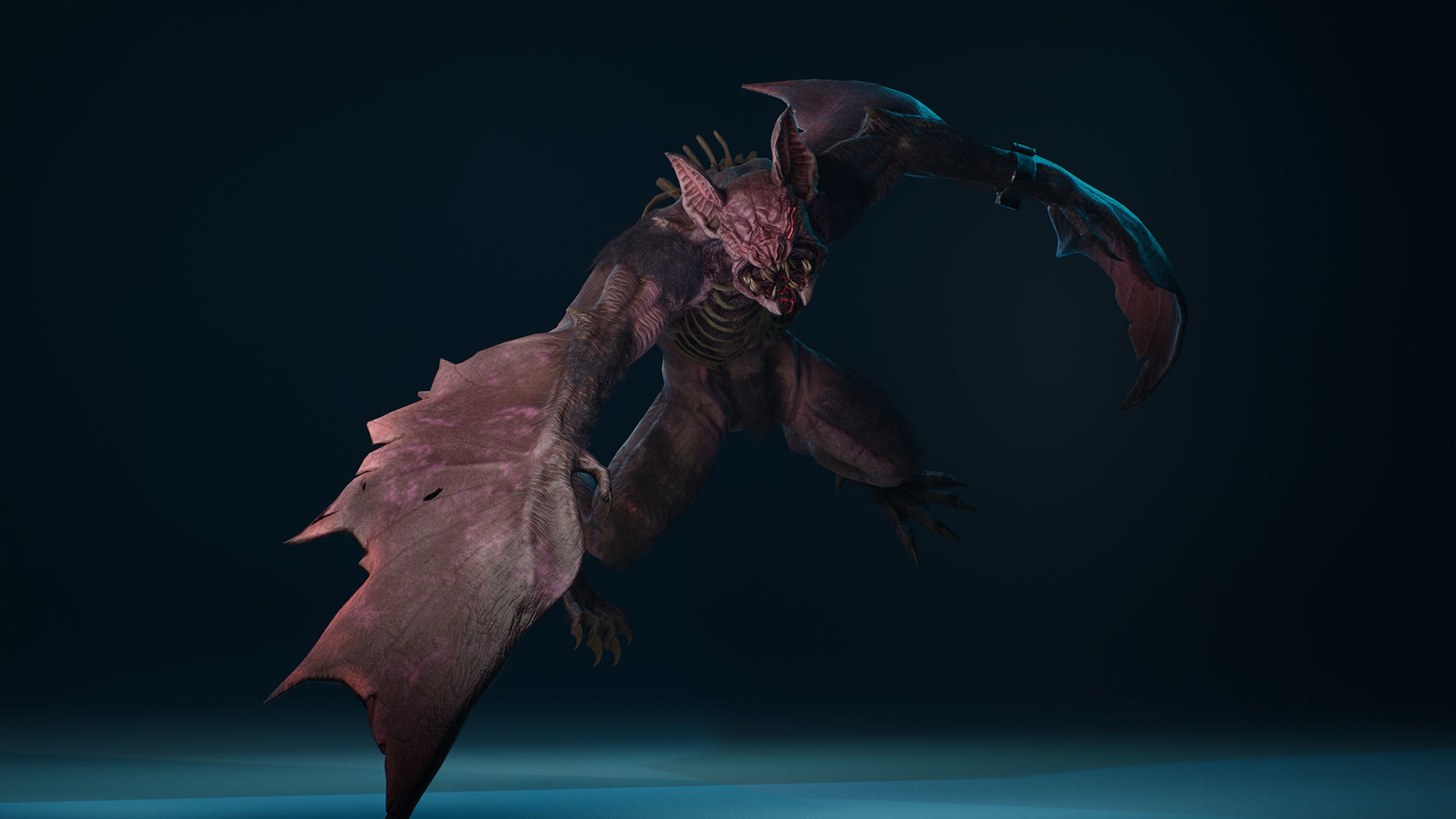 MutantBat Low-poly 3D model_12