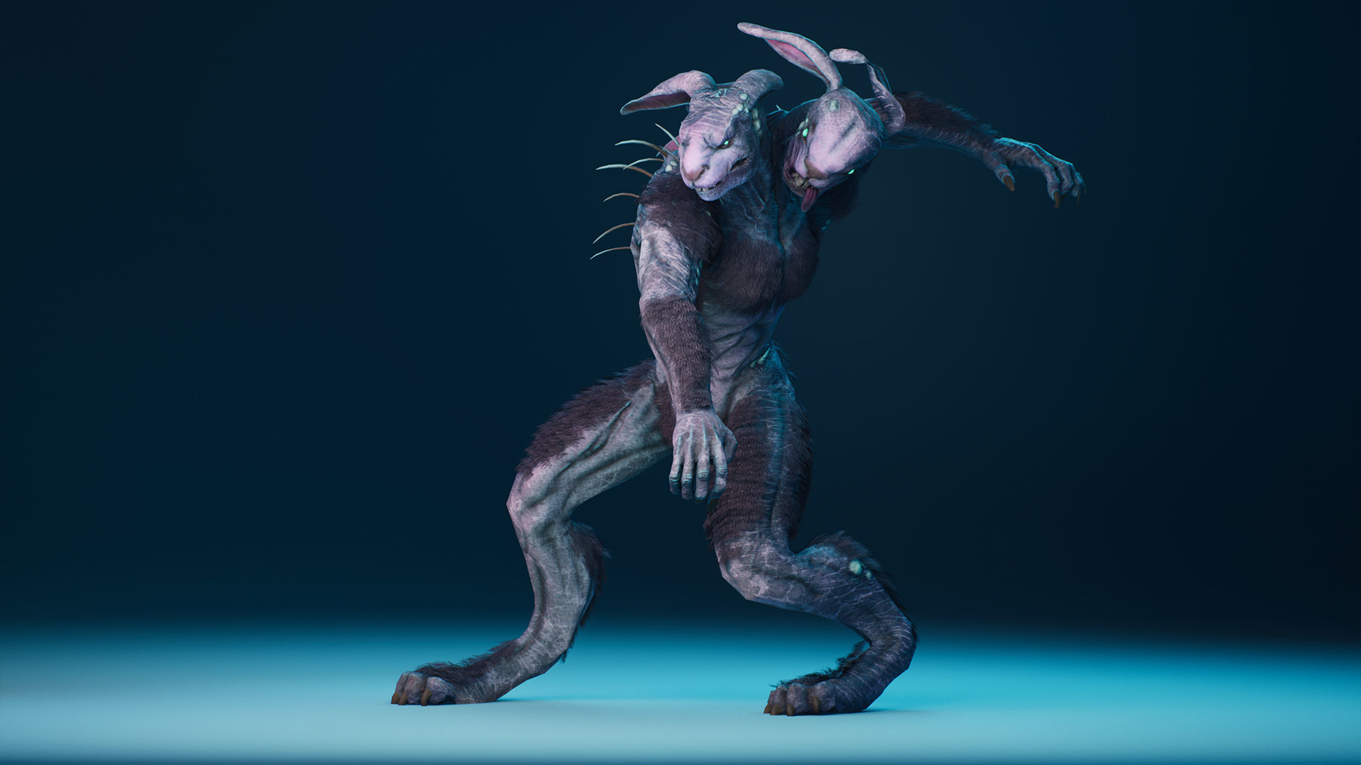 MutantRabbit Low-poly 3D model_6