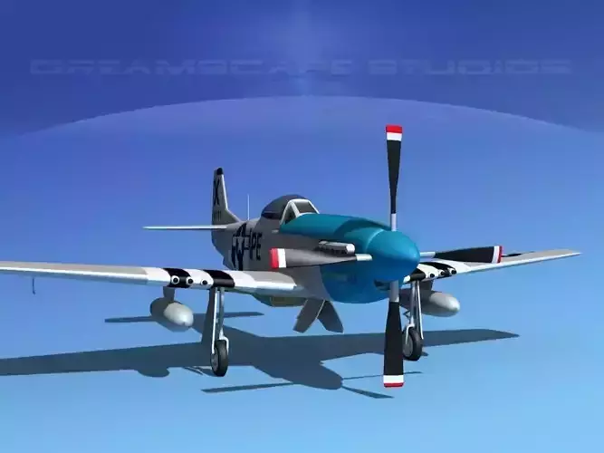 P-51D Mustang Strawboss 3D model