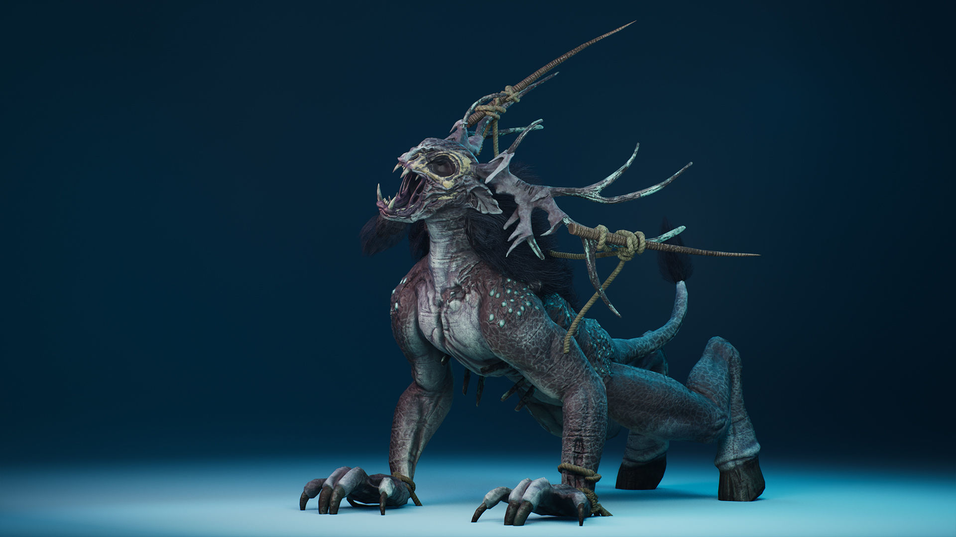 MutantDeer Low-poly 3D model_14