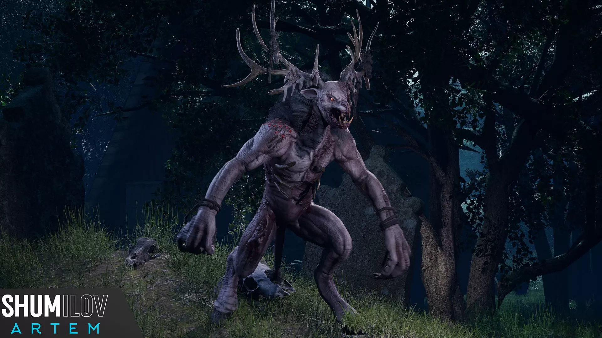 MutantDeer Low-poly 3D model_0