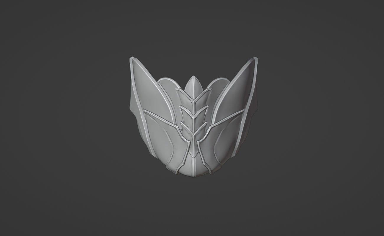 Takeda mask  from MK1 -  Killing Cousin 3D print model_9