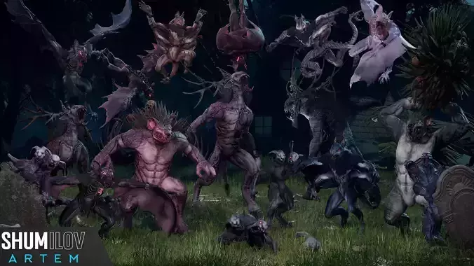 MutantBeast Pack 3D Model Collection
