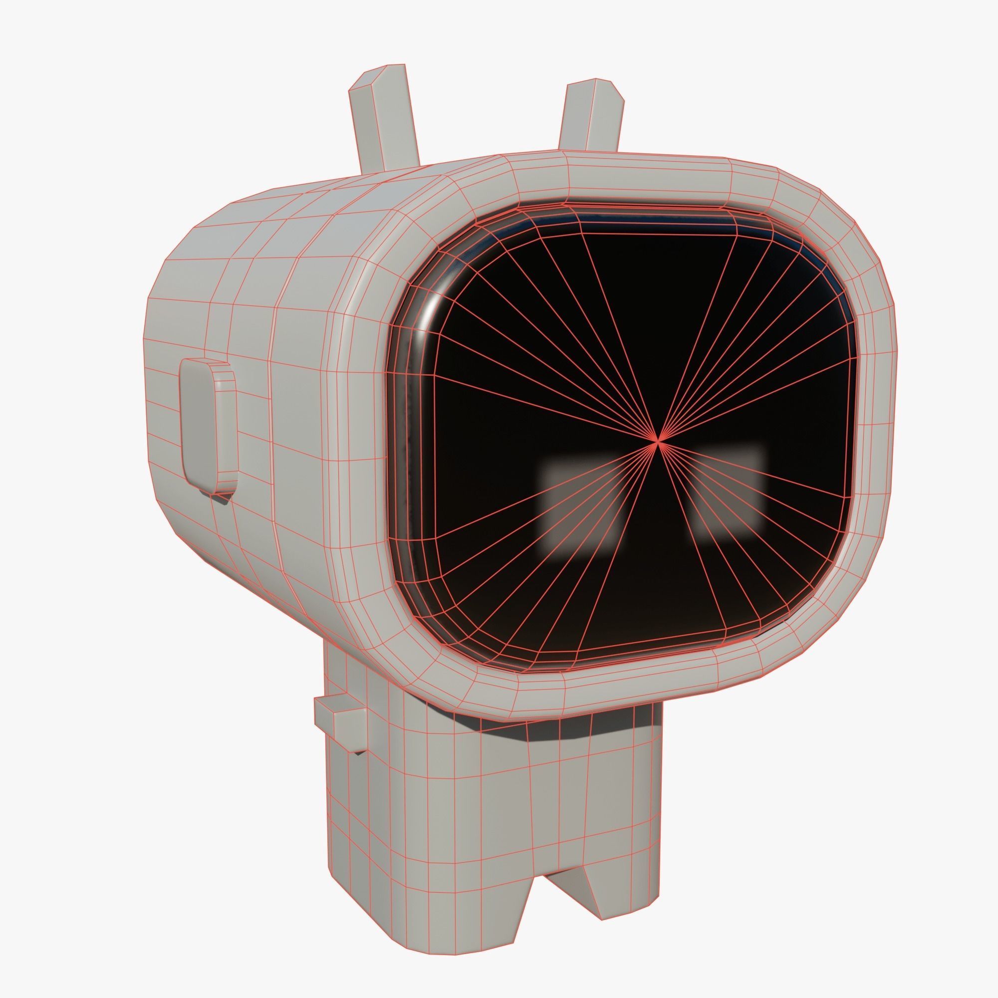 Small robot Low-poly 3D model_6