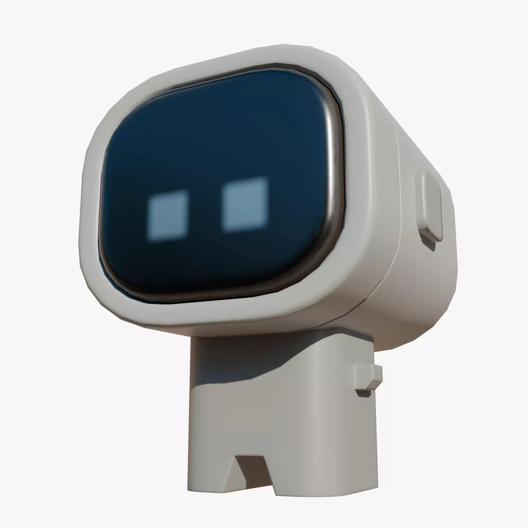 Small robot Low-poly 3D model_0