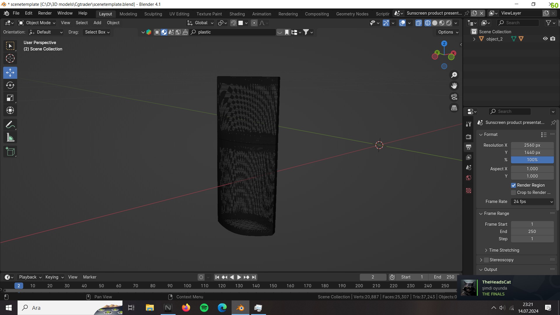 Parfume Bottle Free 3D model_3
