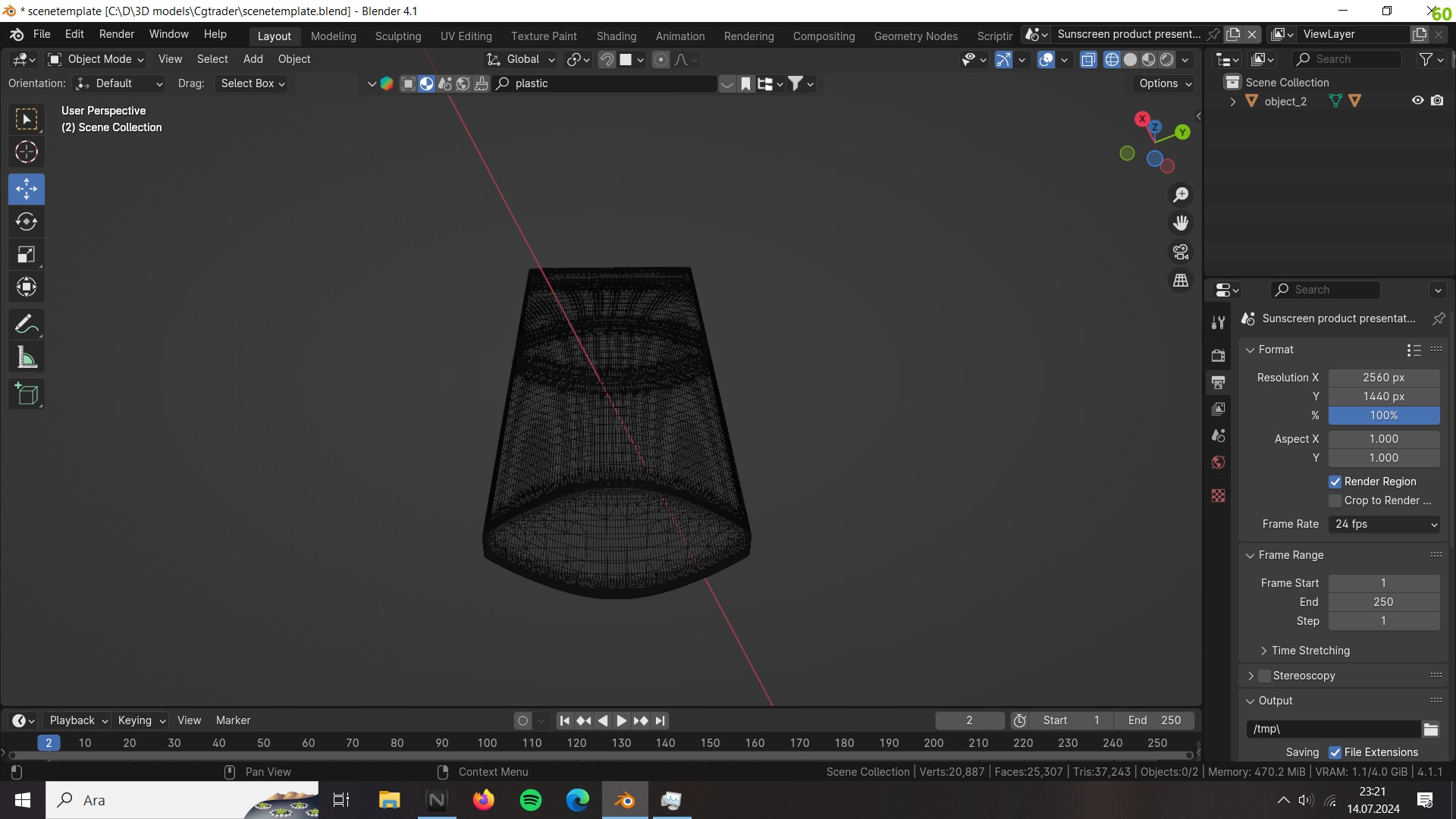 Parfume Bottle Free 3D model_4