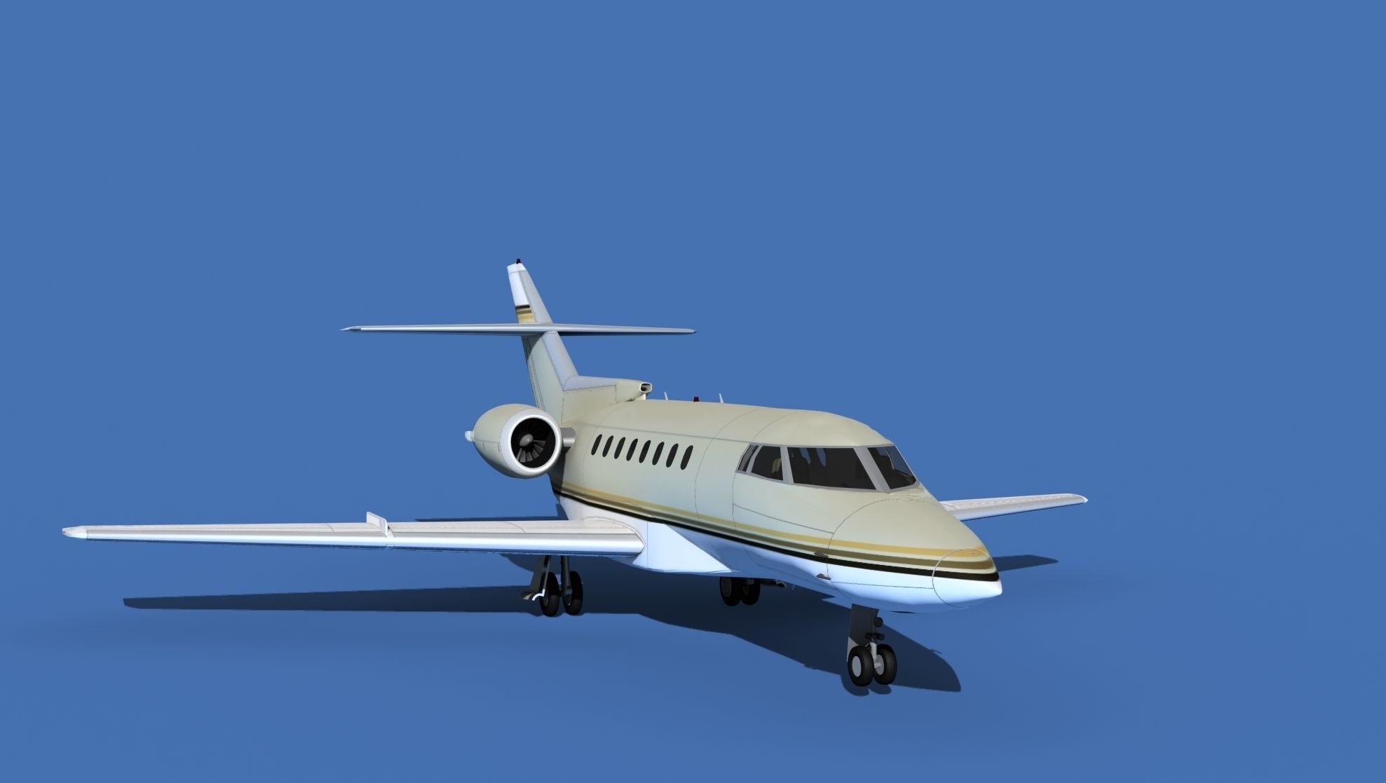 Hawker Siddley 1000 V03 3D model_2