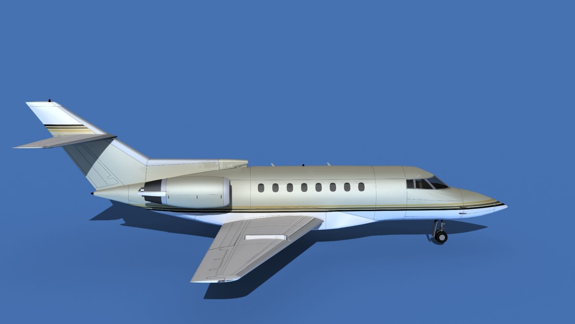 Hawker Siddley 1000 V03 3D model_4