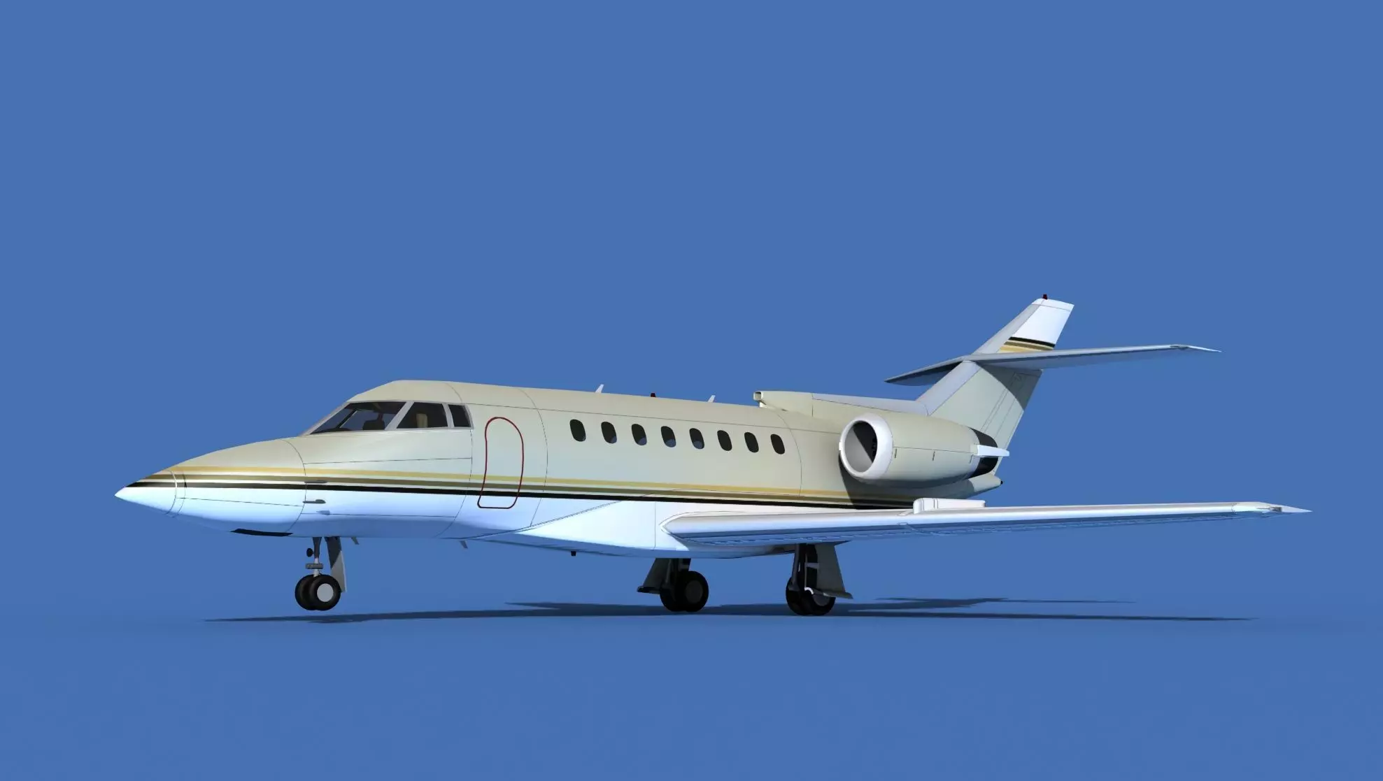 Hawker Siddley 1000 V03 3D model_0