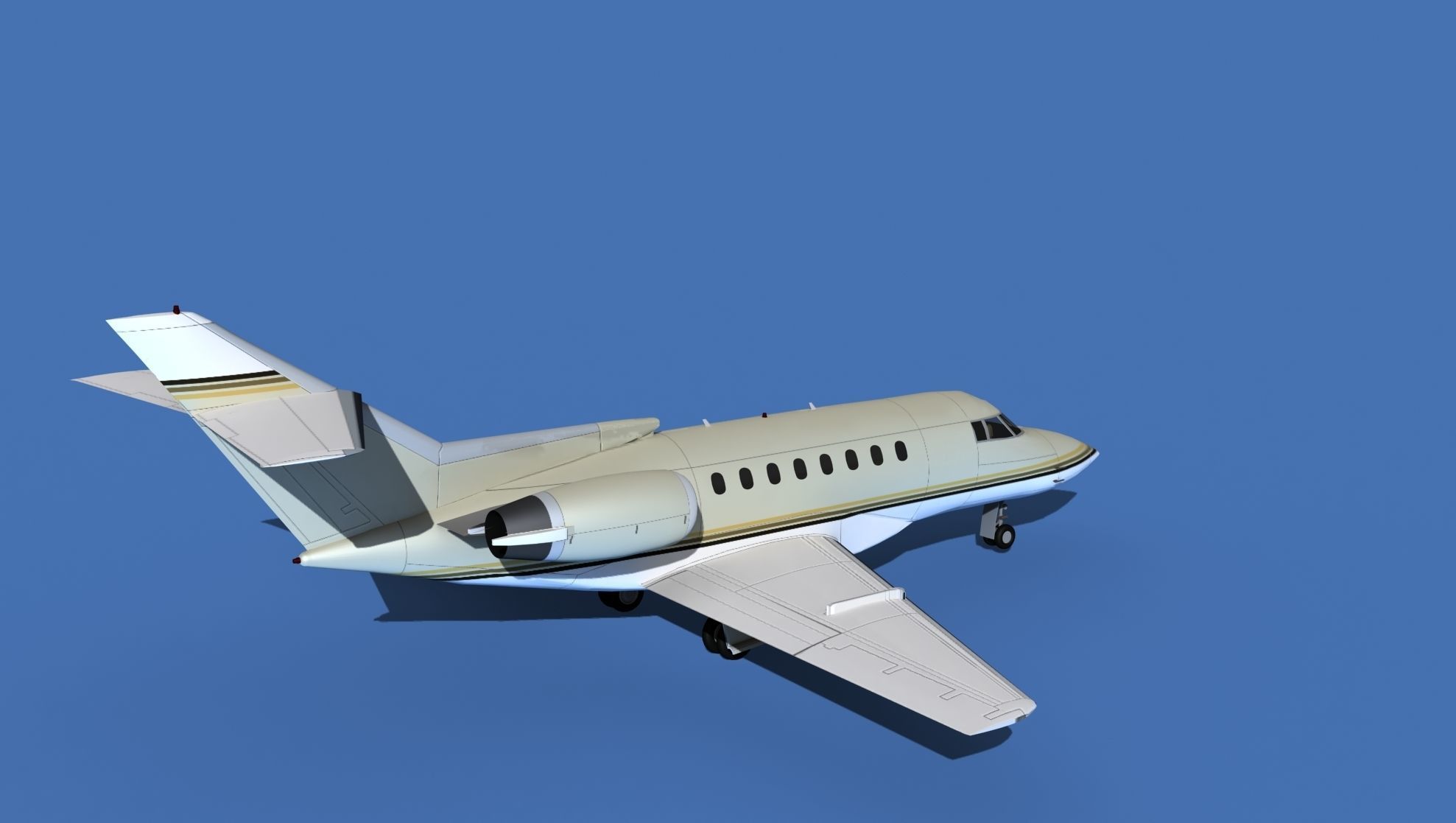 Hawker Siddley 1000 V03 3D model_5