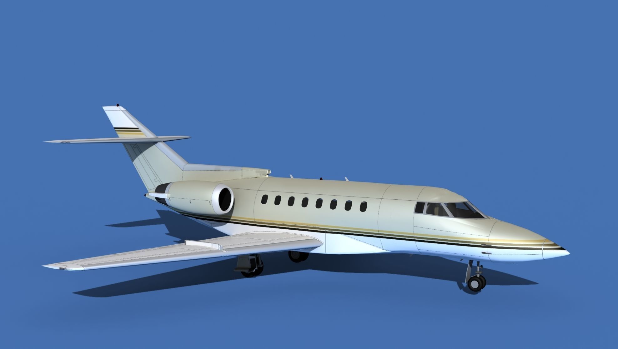 Hawker Siddley 1000 V03 3D model_3