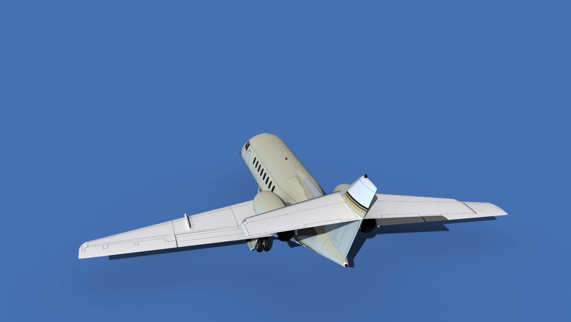 Hawker Siddley 1000 V03 3D model_7