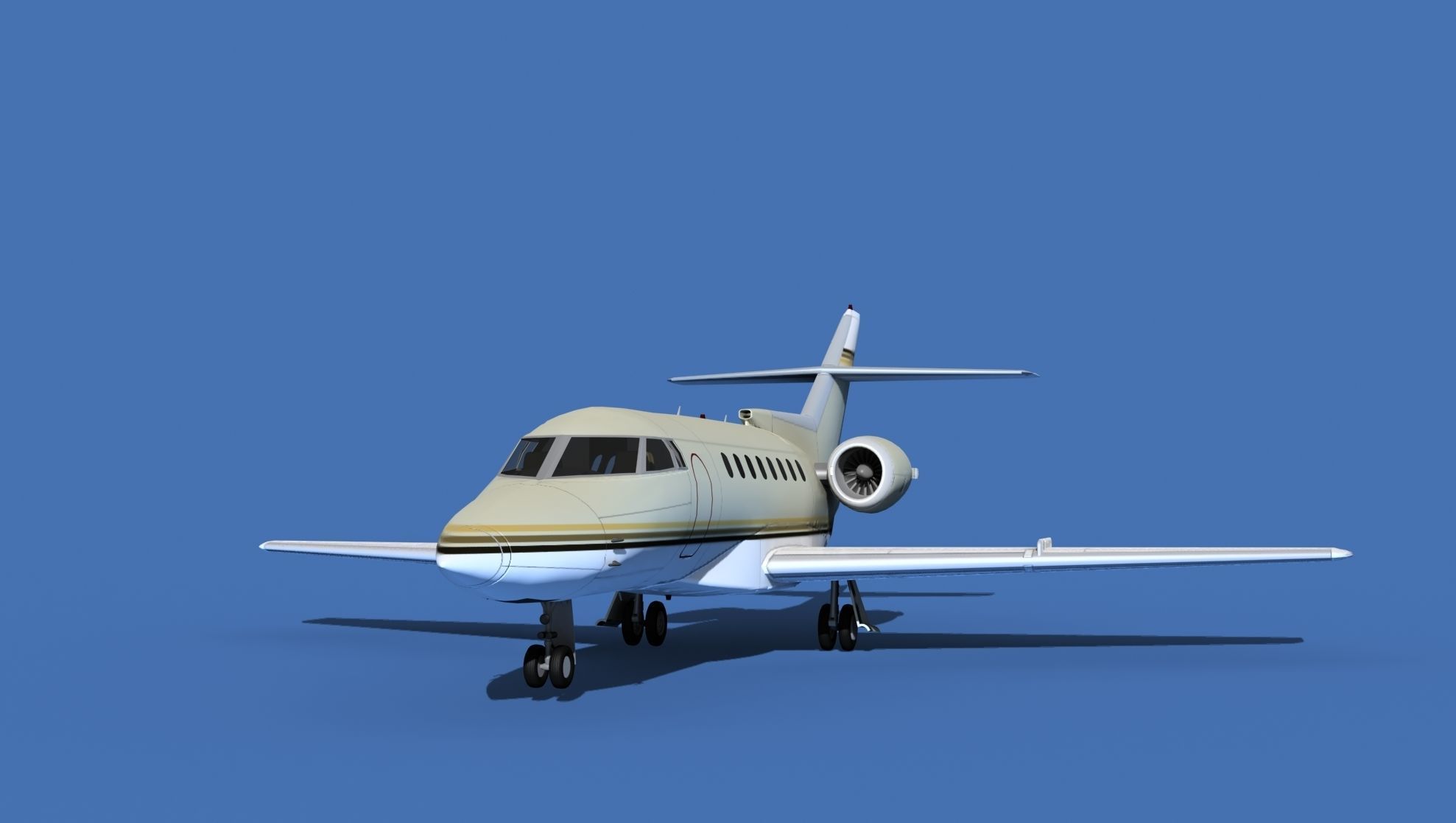 Hawker Siddley 1000 V03 3D model_1