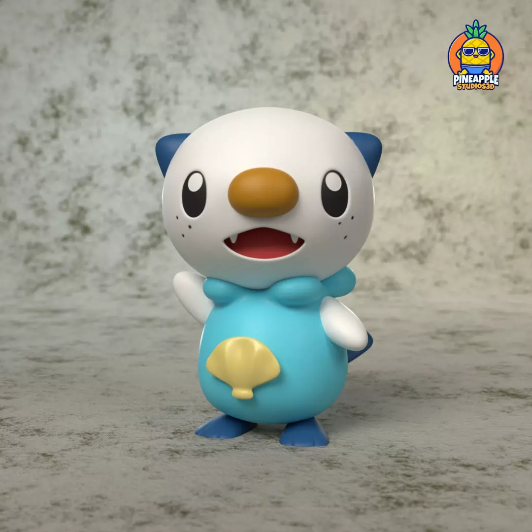 pokemon oshawott 3D print model