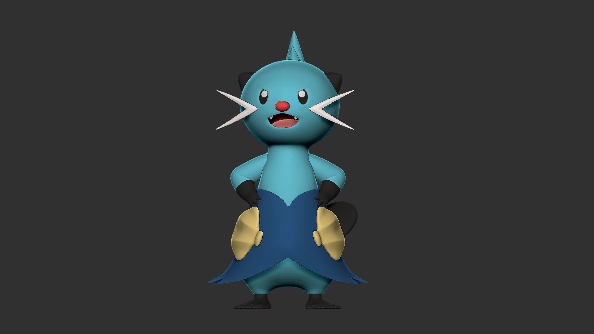 pokemon dewott 3D print model_1