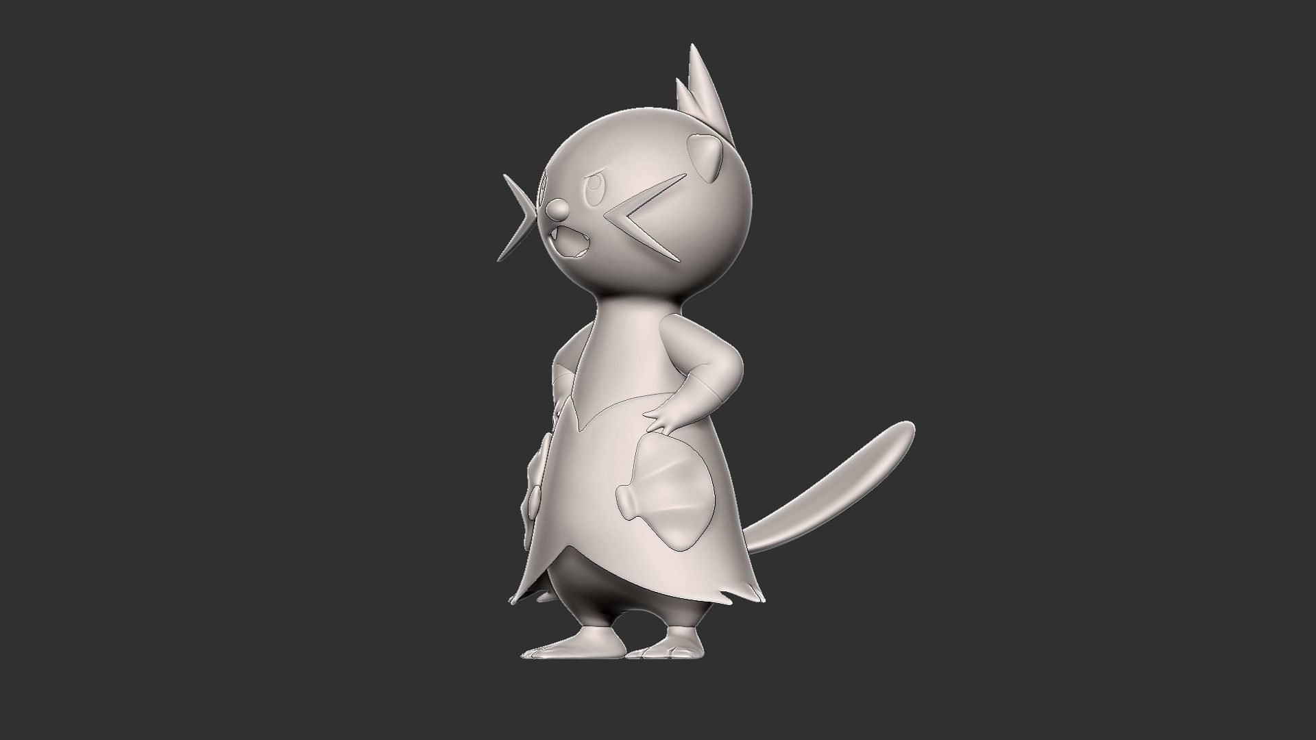 pokemon dewott 3D print model_8