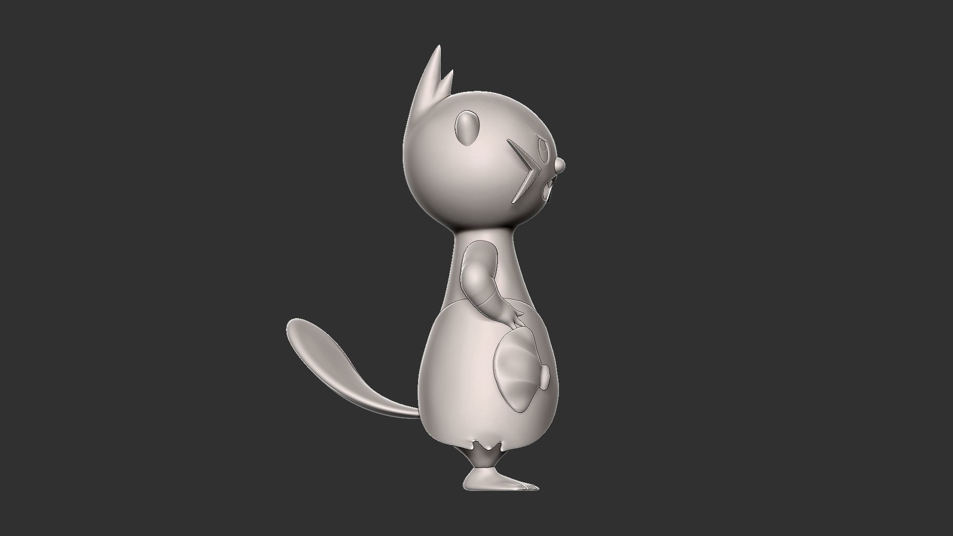 pokemon dewott 3D print model_4