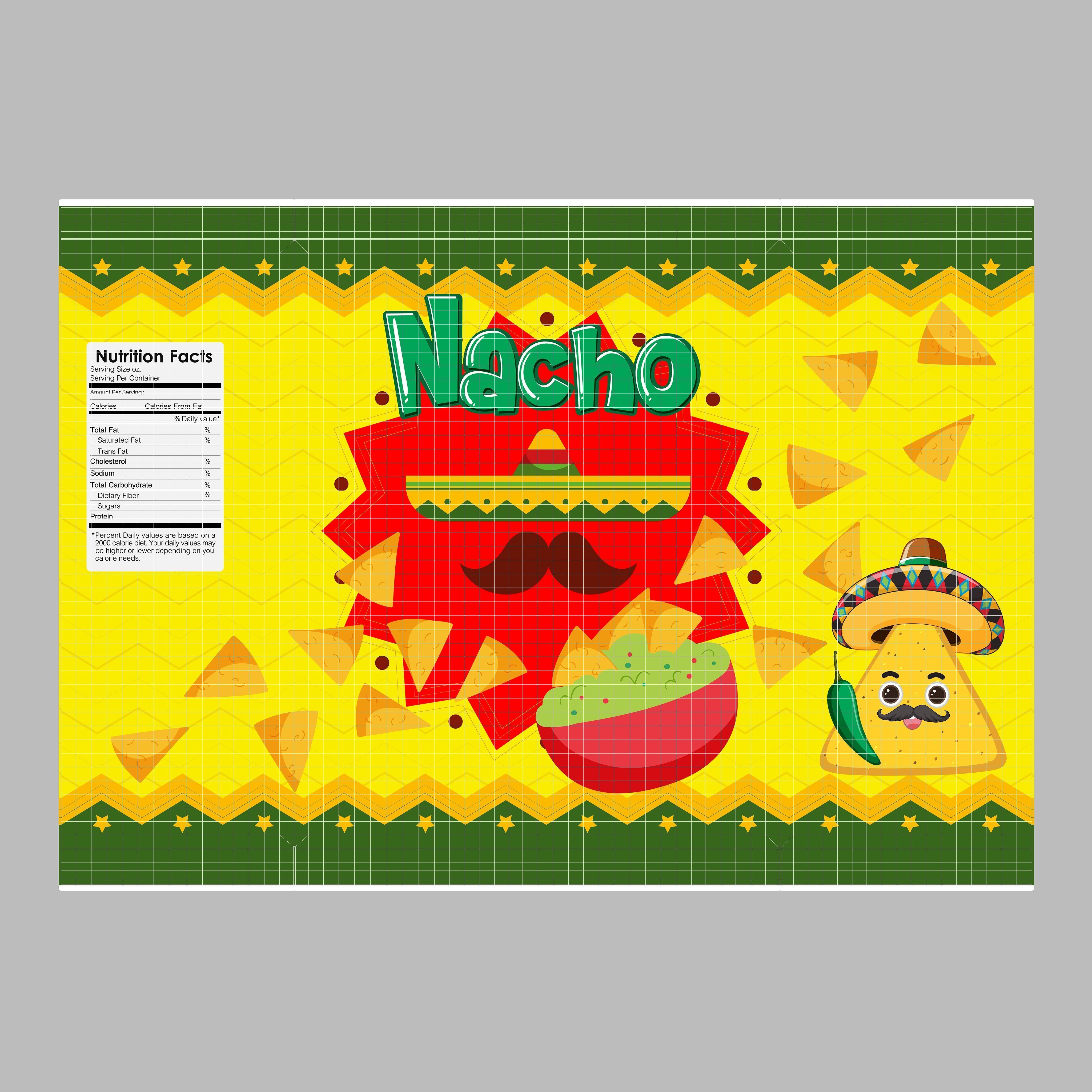 Nacho Chips Package Type 02 Low-poly 3D model_9