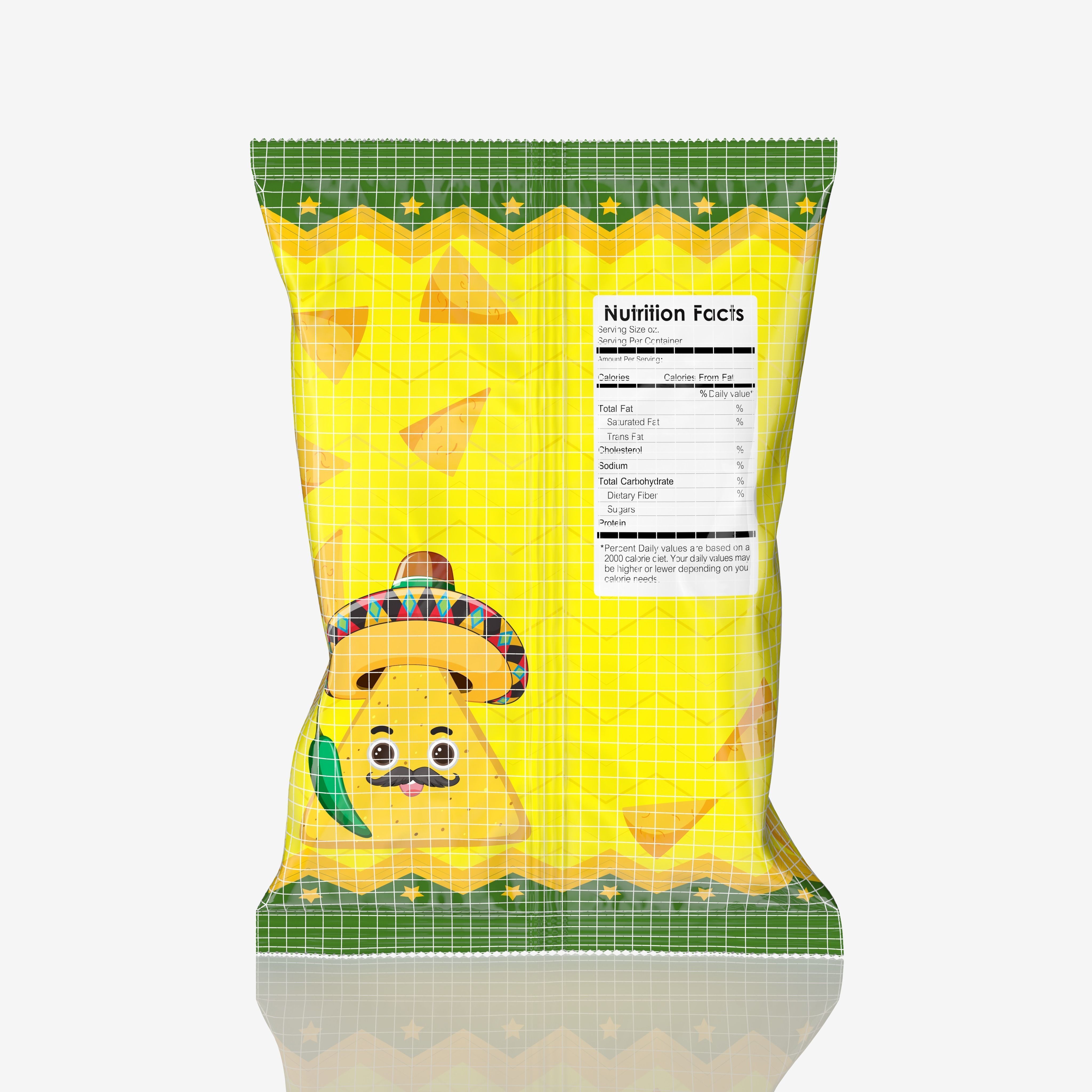 Nacho Chips Package Type 02 Low-poly 3D model_8