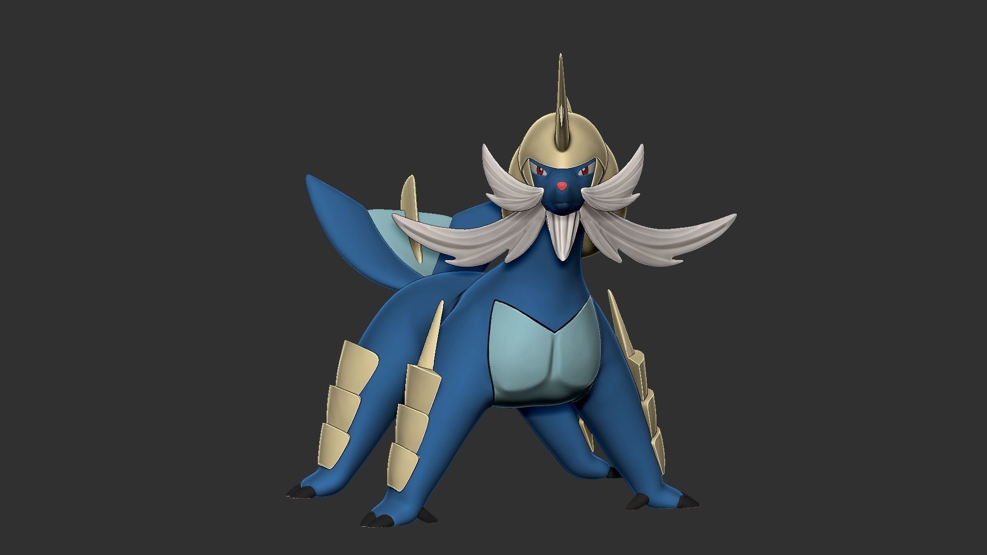 Pokemon oshawott evolution line 3D print model_29