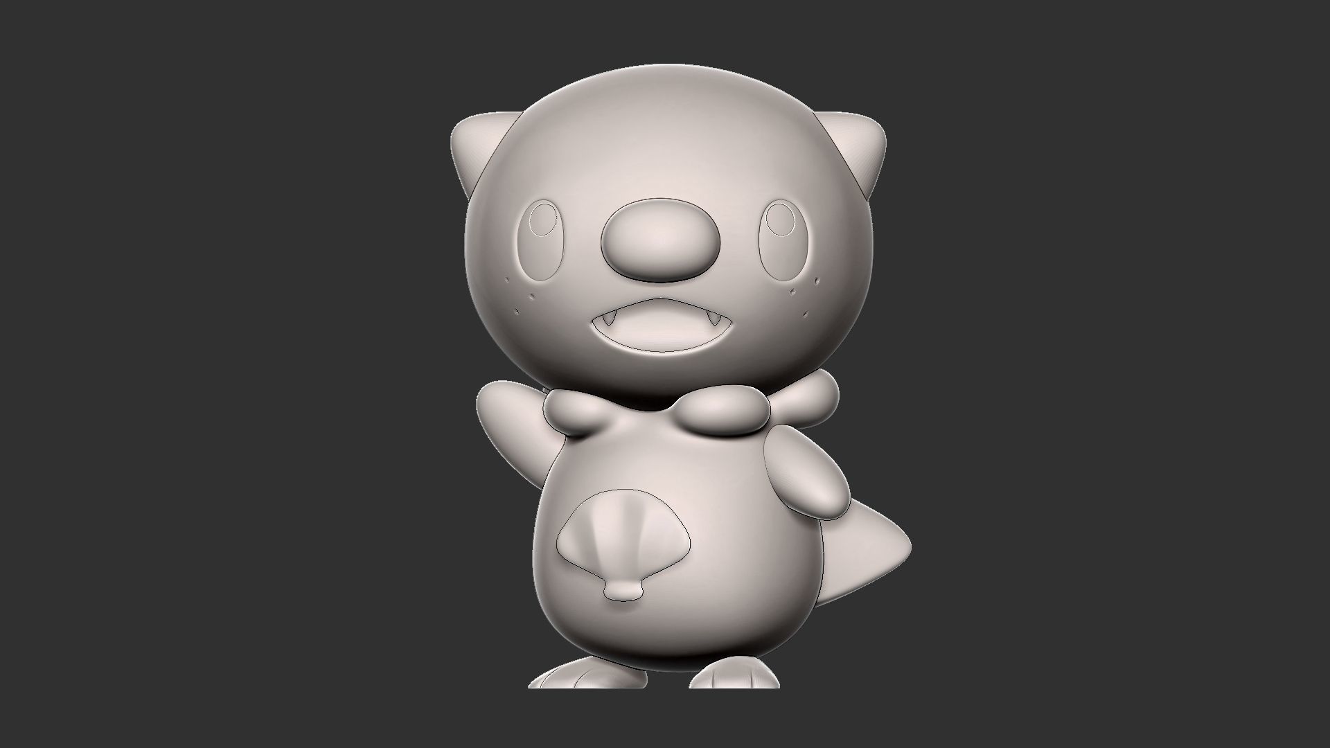 Pokemon oshawott evolution line 3D print model_6