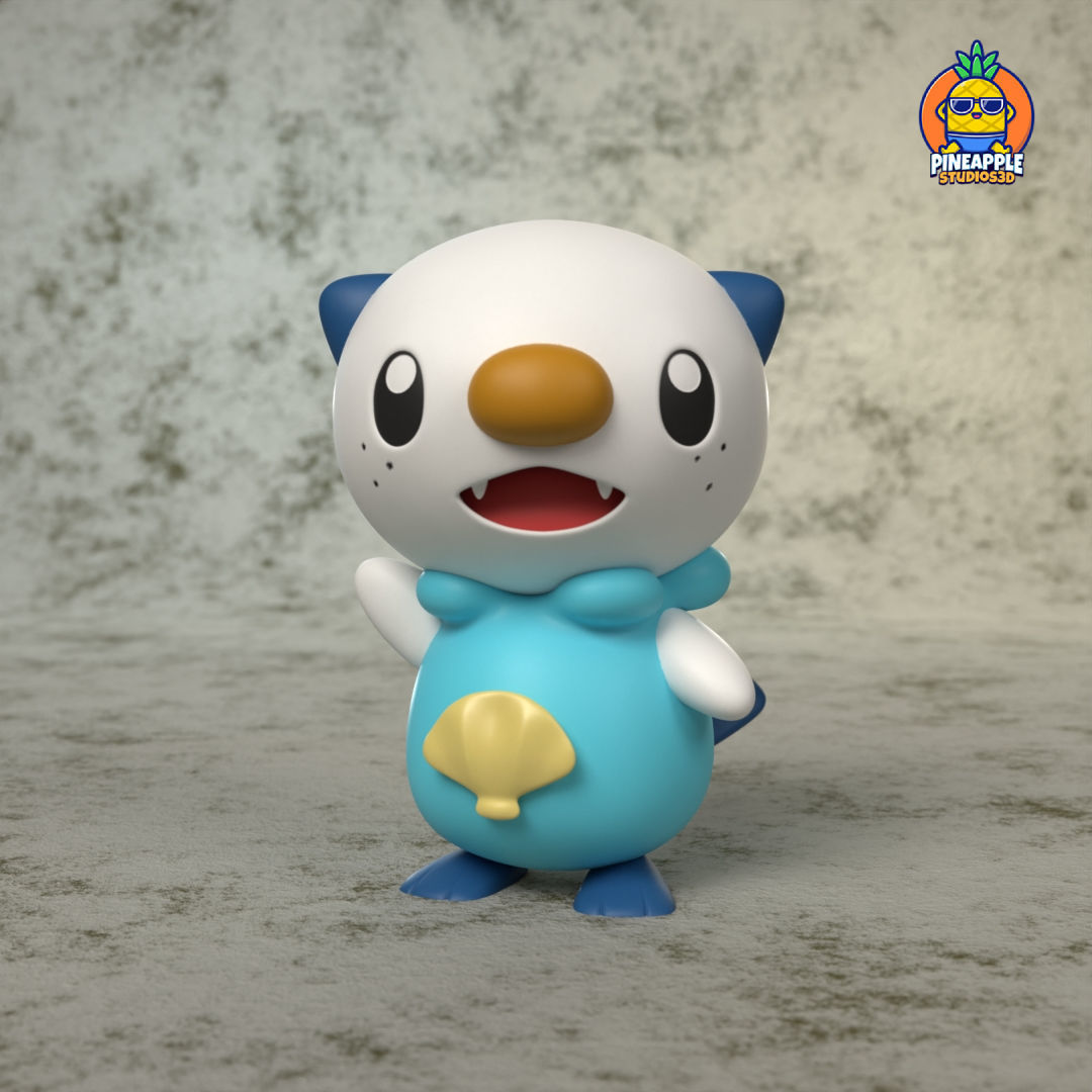 Pokemon oshawott evolution line 3D print model_1