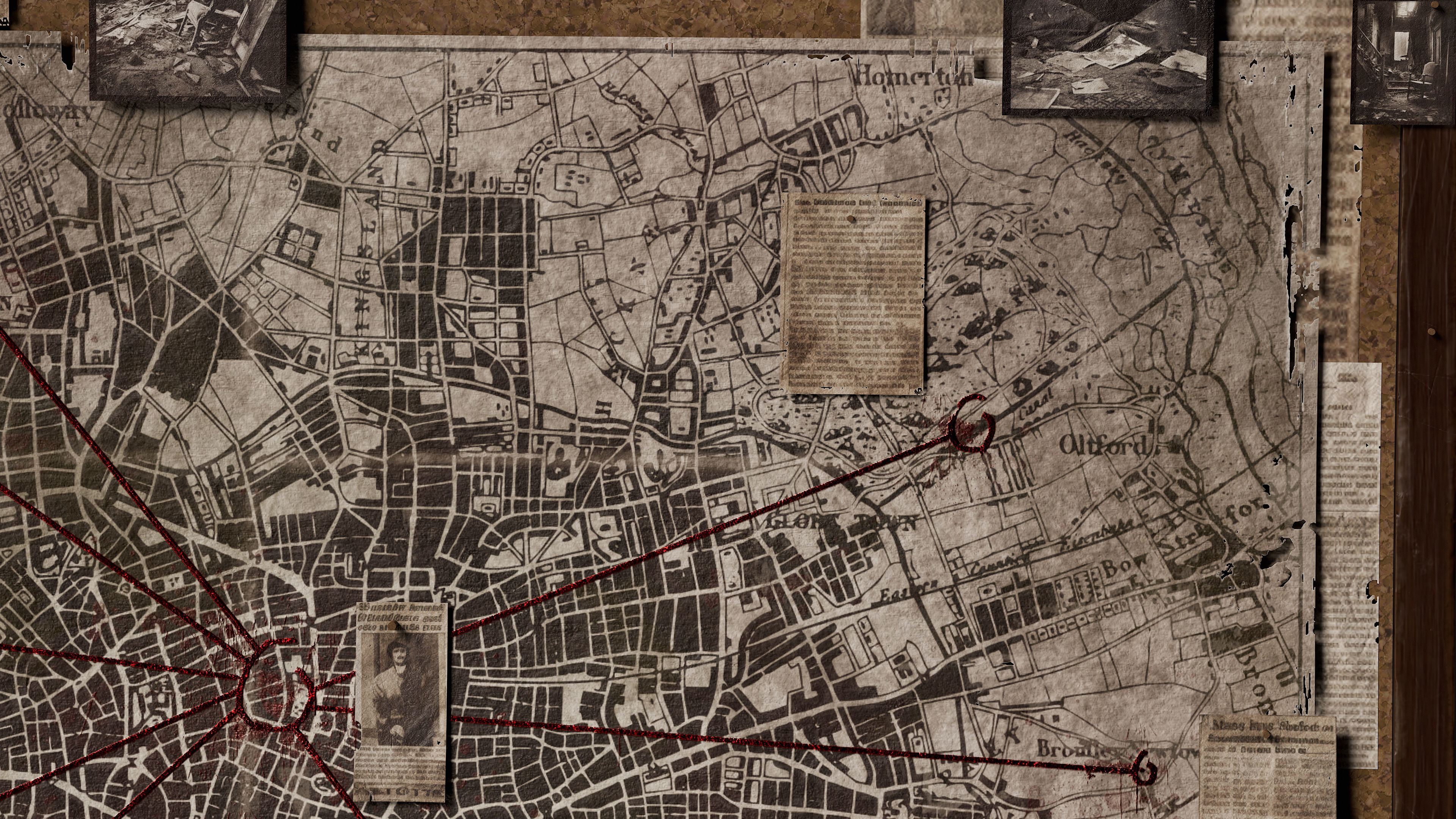 Detective Board Low-poly 3D model_7