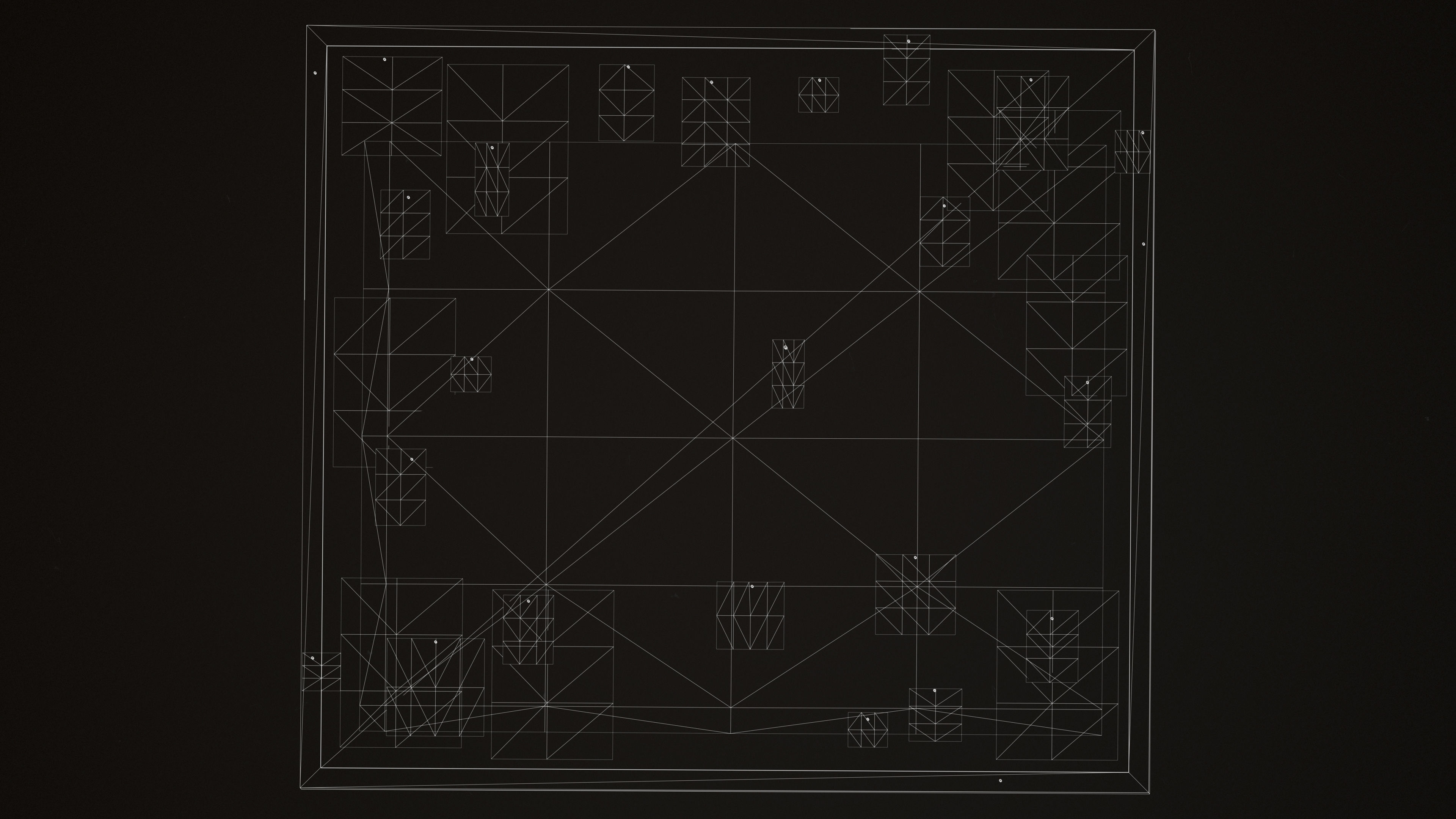 Detective Board Low-poly 3D model_11