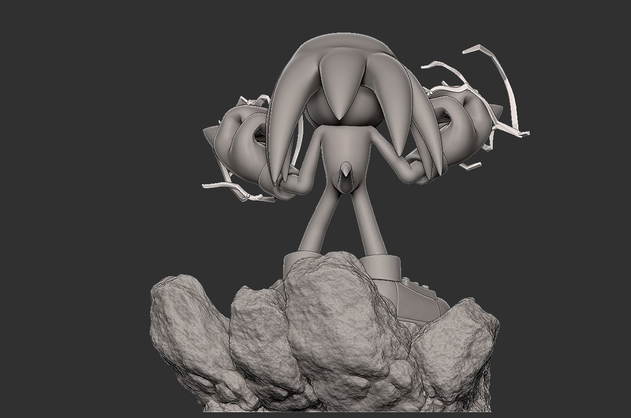 SONIC THE HEDGEHOG - knuckles 3D print model_7