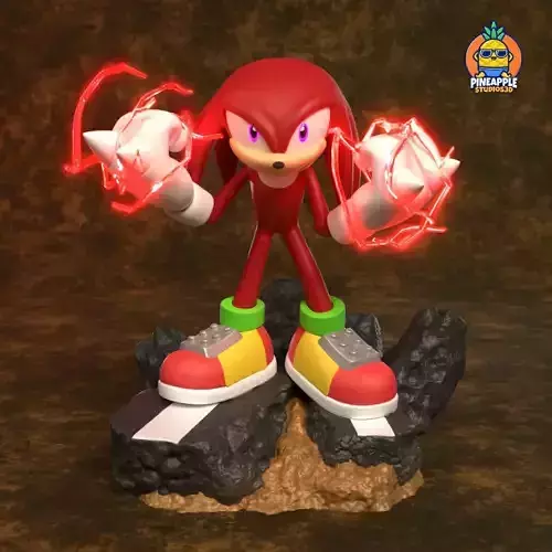 SONIC THE HEDGEHOG - knuckles 3D print model