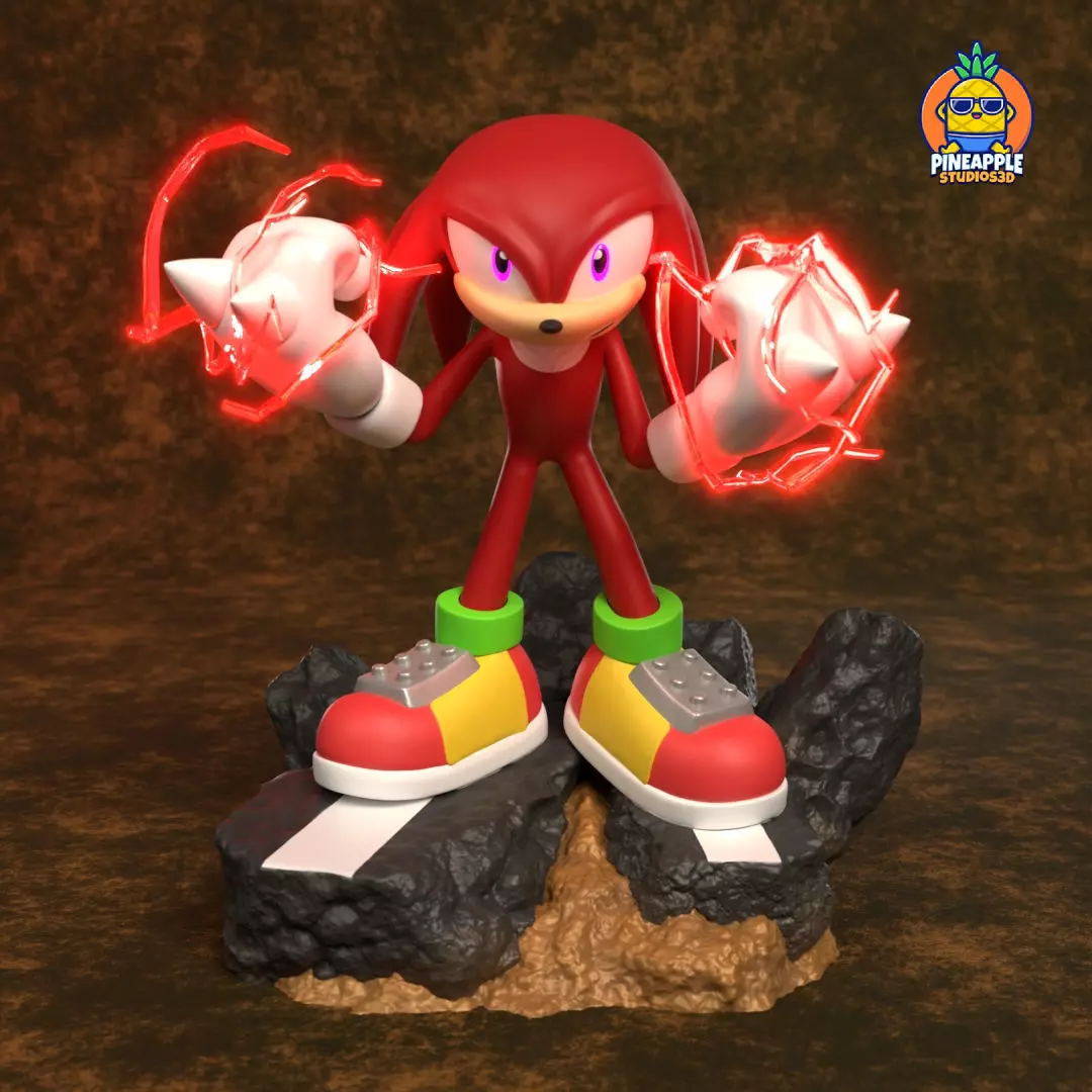 SONIC THE HEDGEHOG - knuckles 3D print model_0