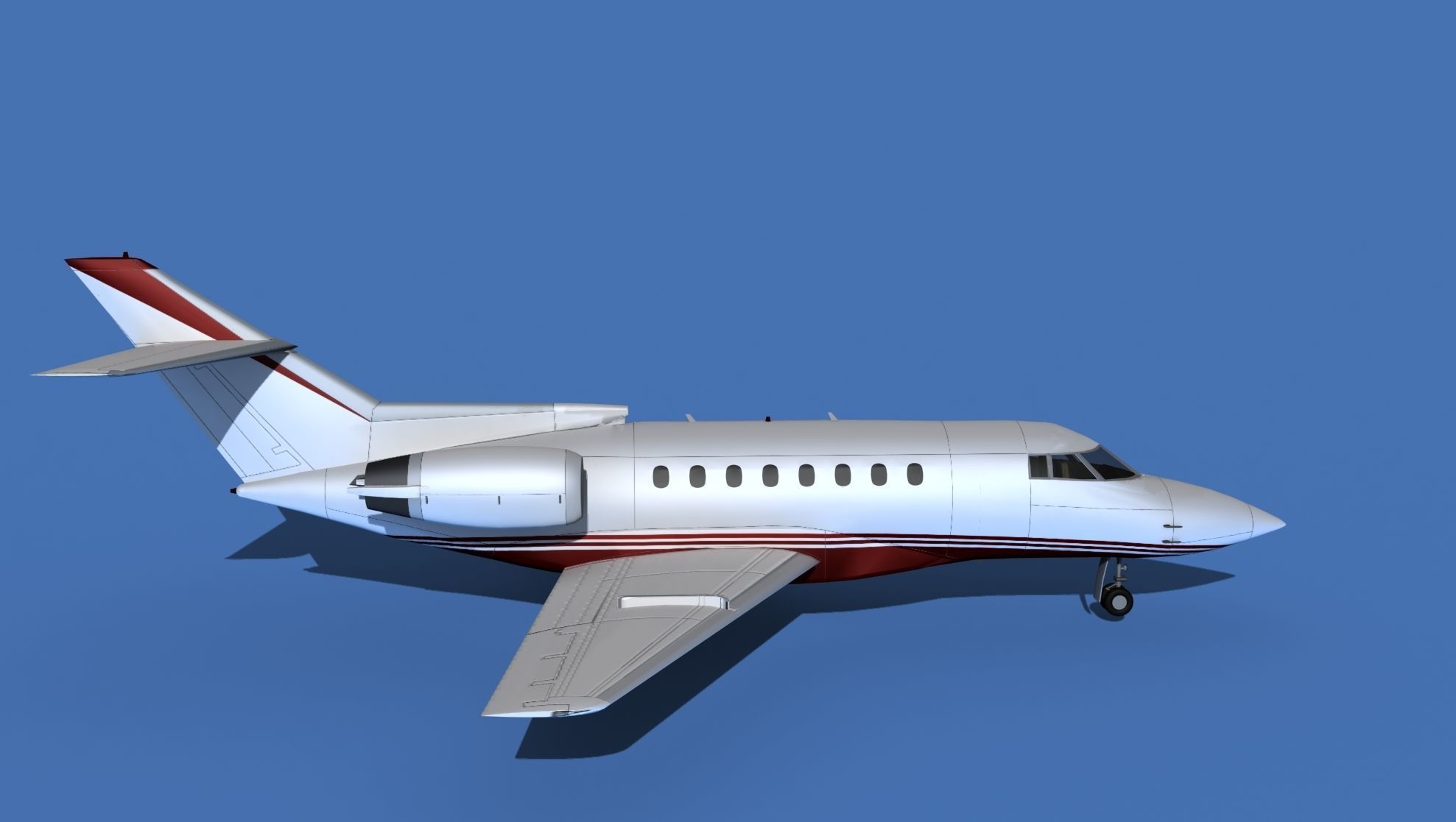 Hawker Siddley 1000 V11 3D model_4